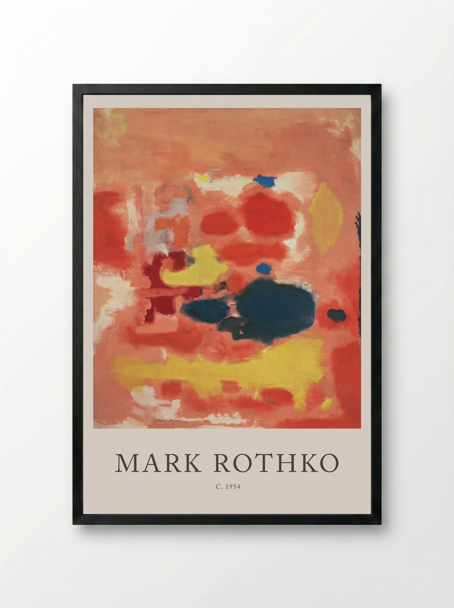 Untitled (Colour Field Painting) - Mark Rothko - Framed Print Black