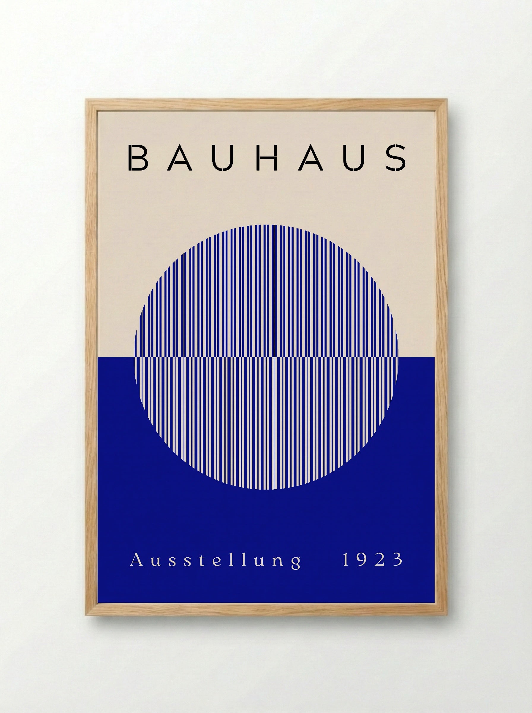 Bauhaus Blue Half-Sphere - 1923 Exhibition Poster