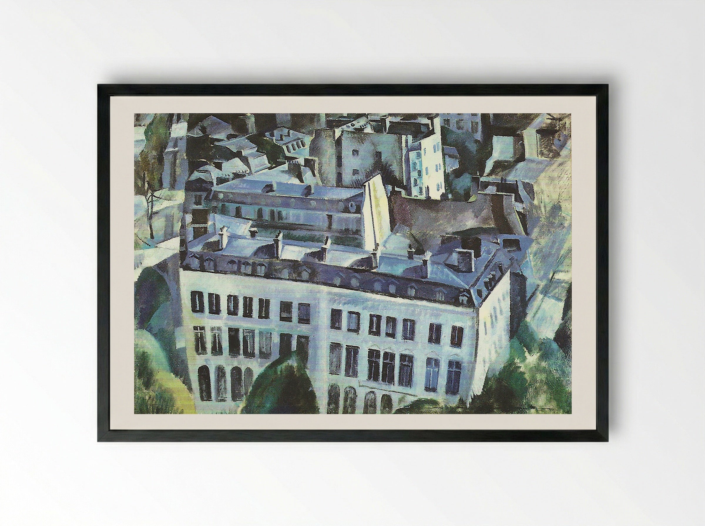 Study for The City - Robert Delaunay - Framed Print Black