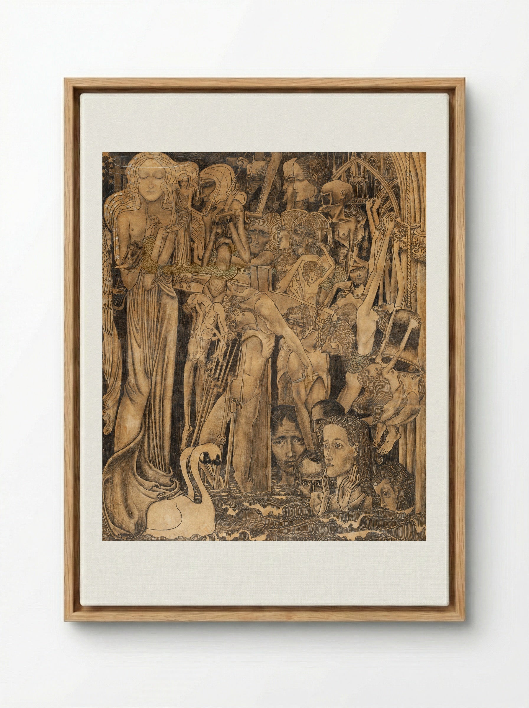 Loss of Faith - Jan Toorop - Framed Canvas Wood