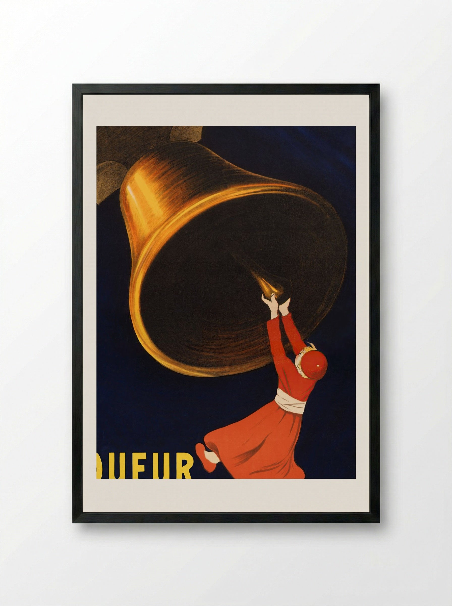 Angelus Liqueur des Salésiens de Dom Bosco - Leonetto Cappiello - Framed Print Black