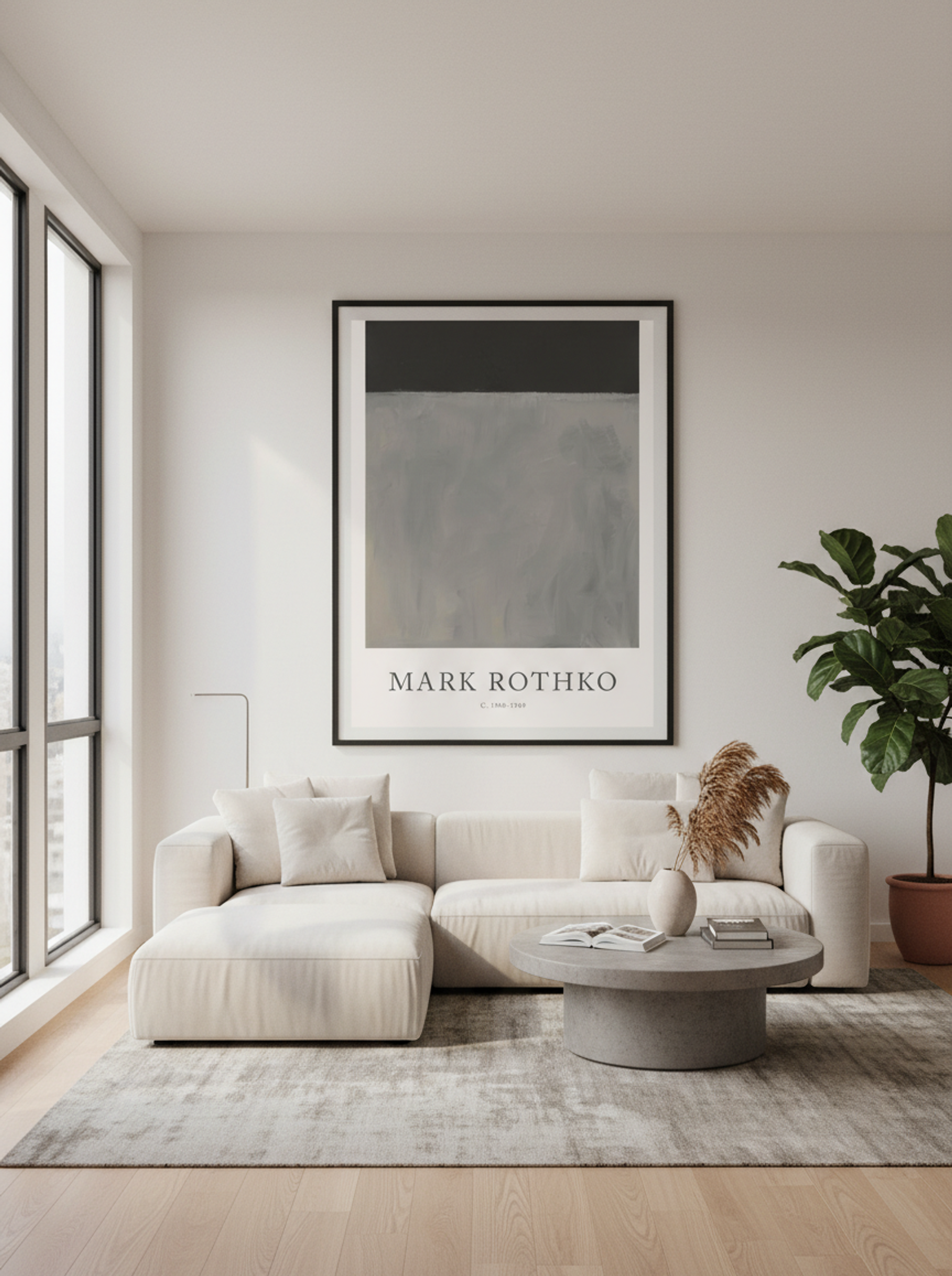 Untitled (Grey and Black) - Mark Rothko - Lifestyle