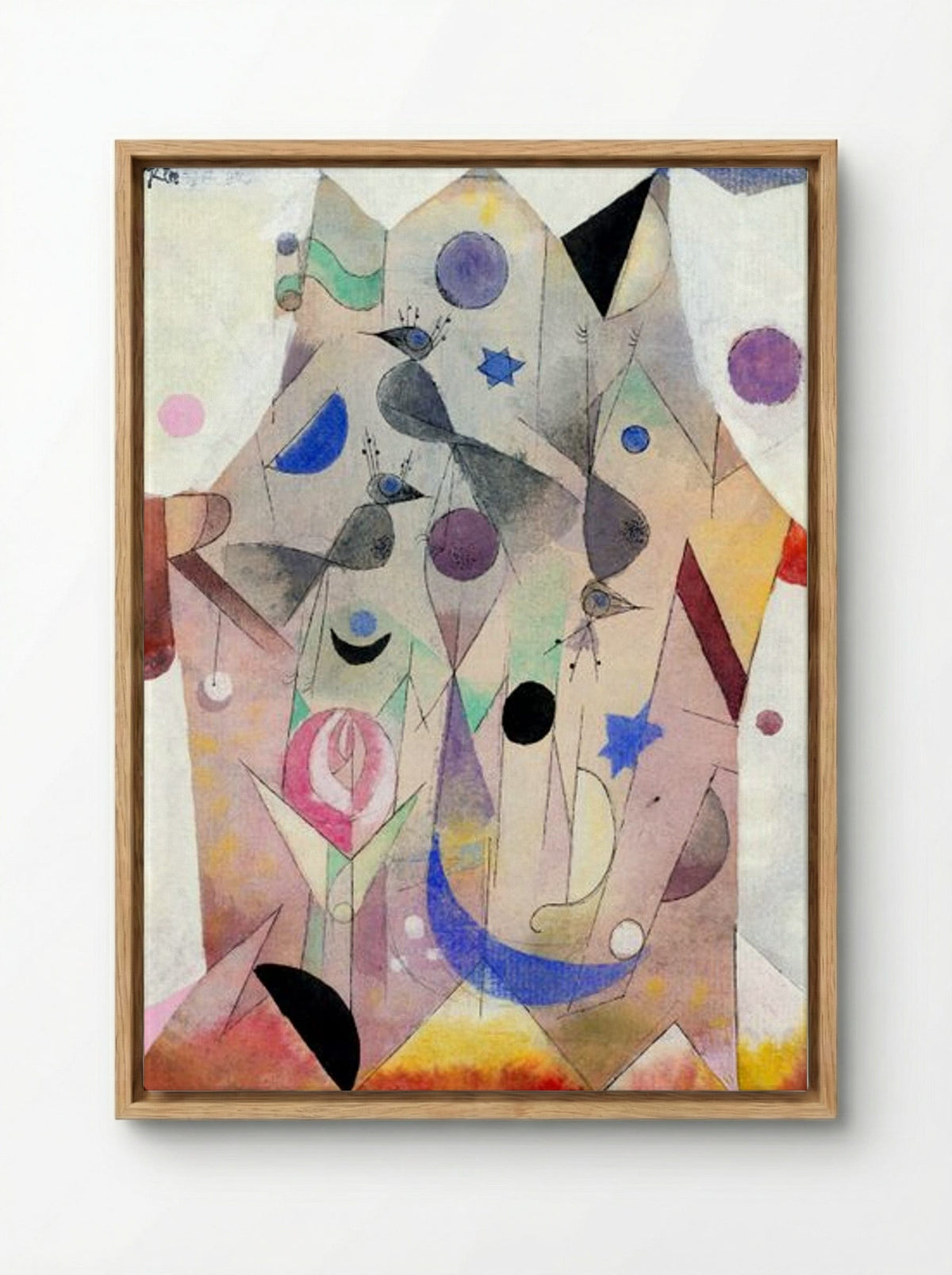 Persische Nachtigallen (Persian Nightingales) - Paul Klee - Framed Canvas Wood