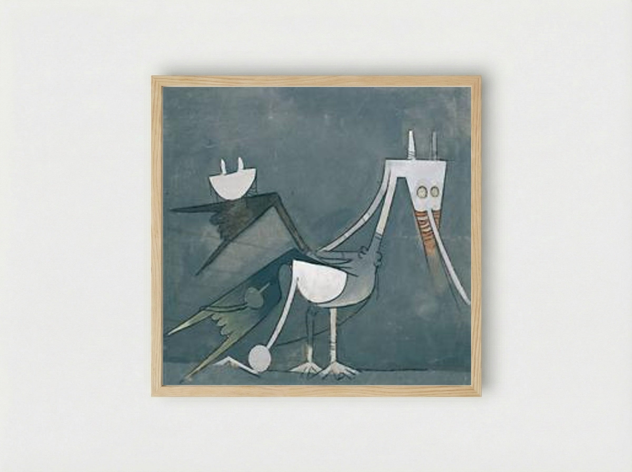 Coq caraïbe - Wifredo Lam - Framed Print Wood