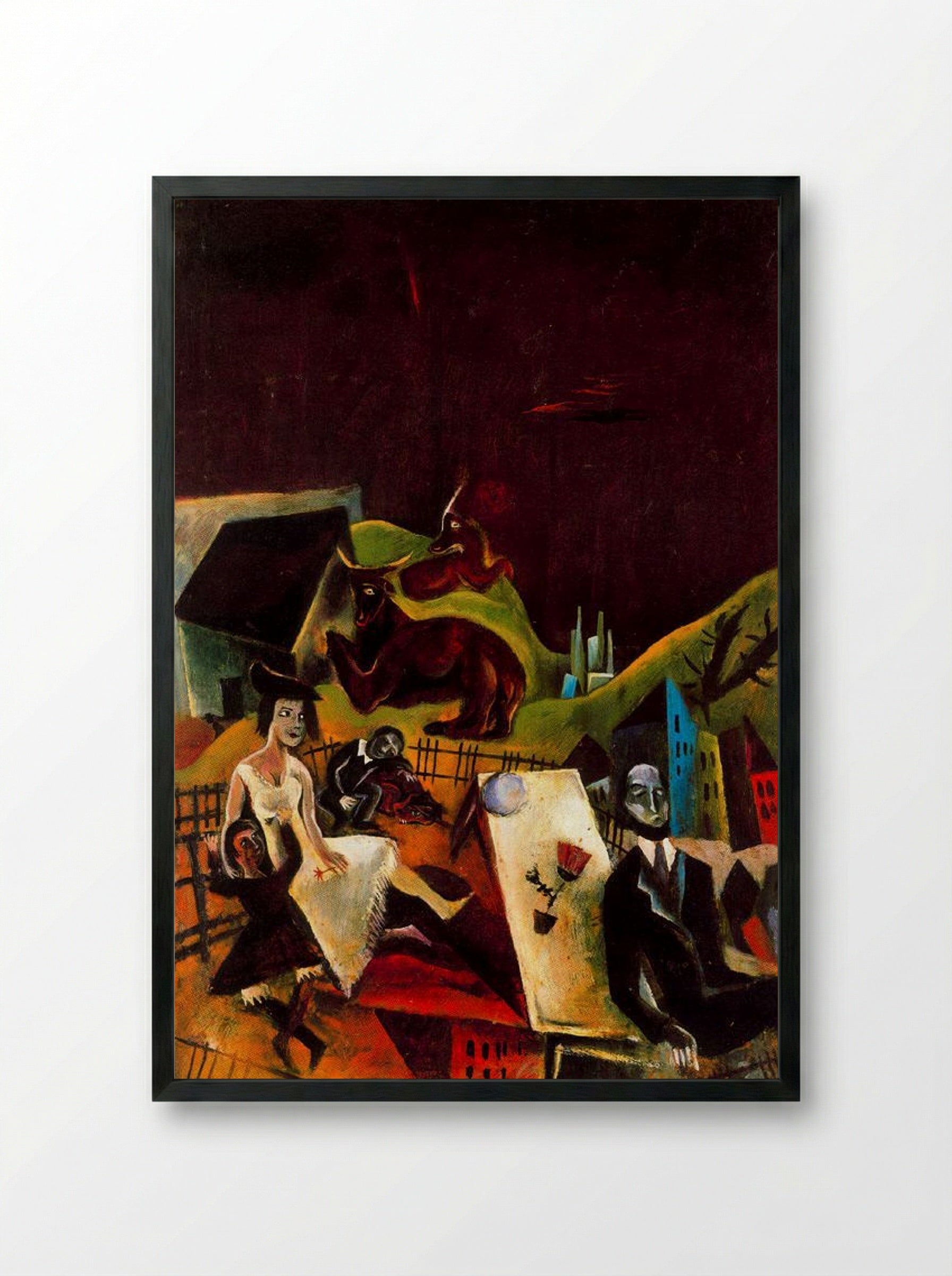 Family Excursion - Max Slevogt - Framed Print Black