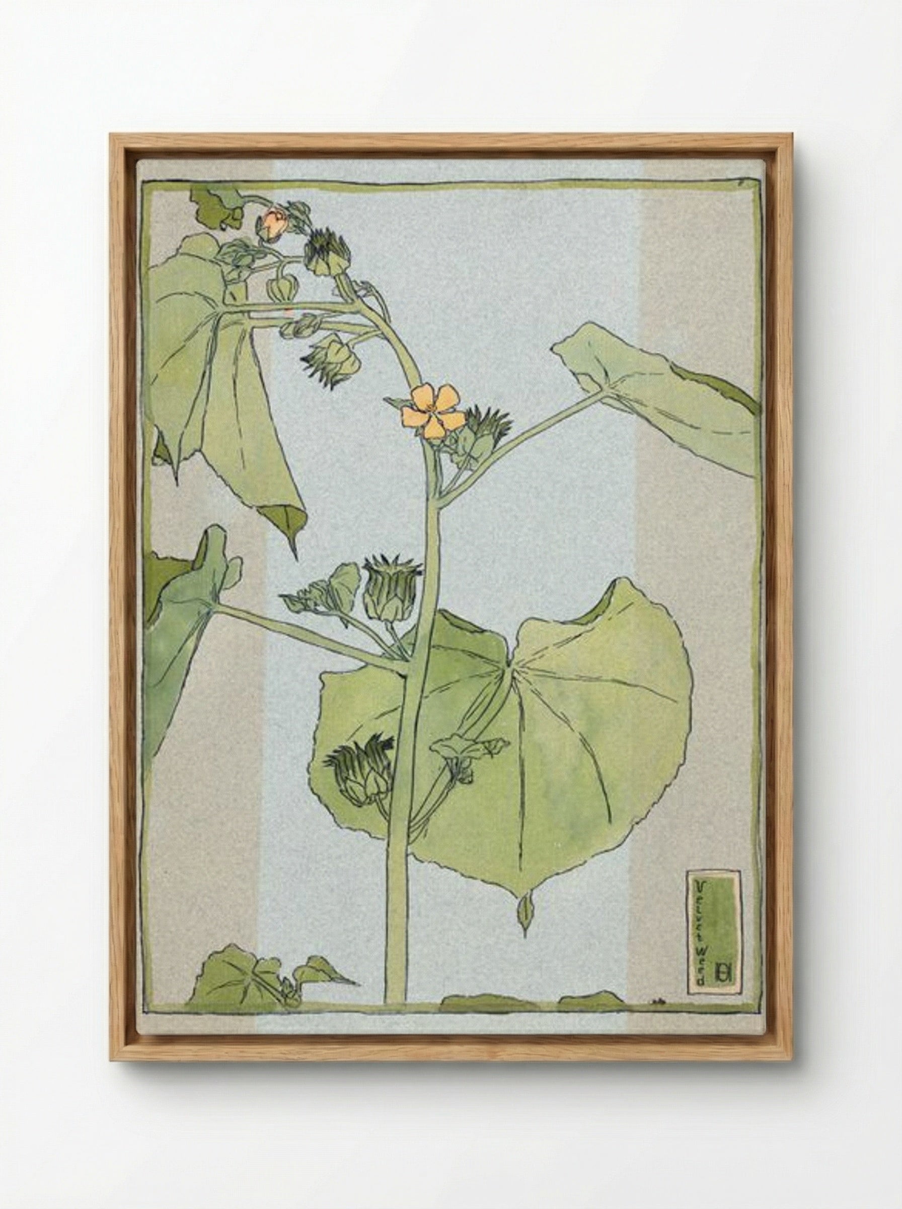 Velvet Weed - Hannah Borger Overbeck - Framed Canvas Wood