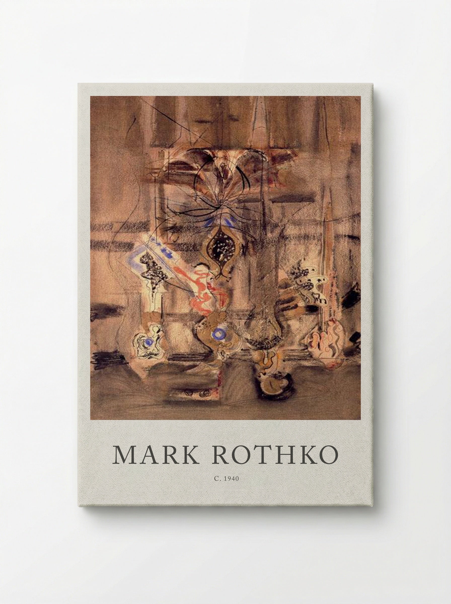 Untitled (Biomorphic Forms) - Mark Rothko - Canvas