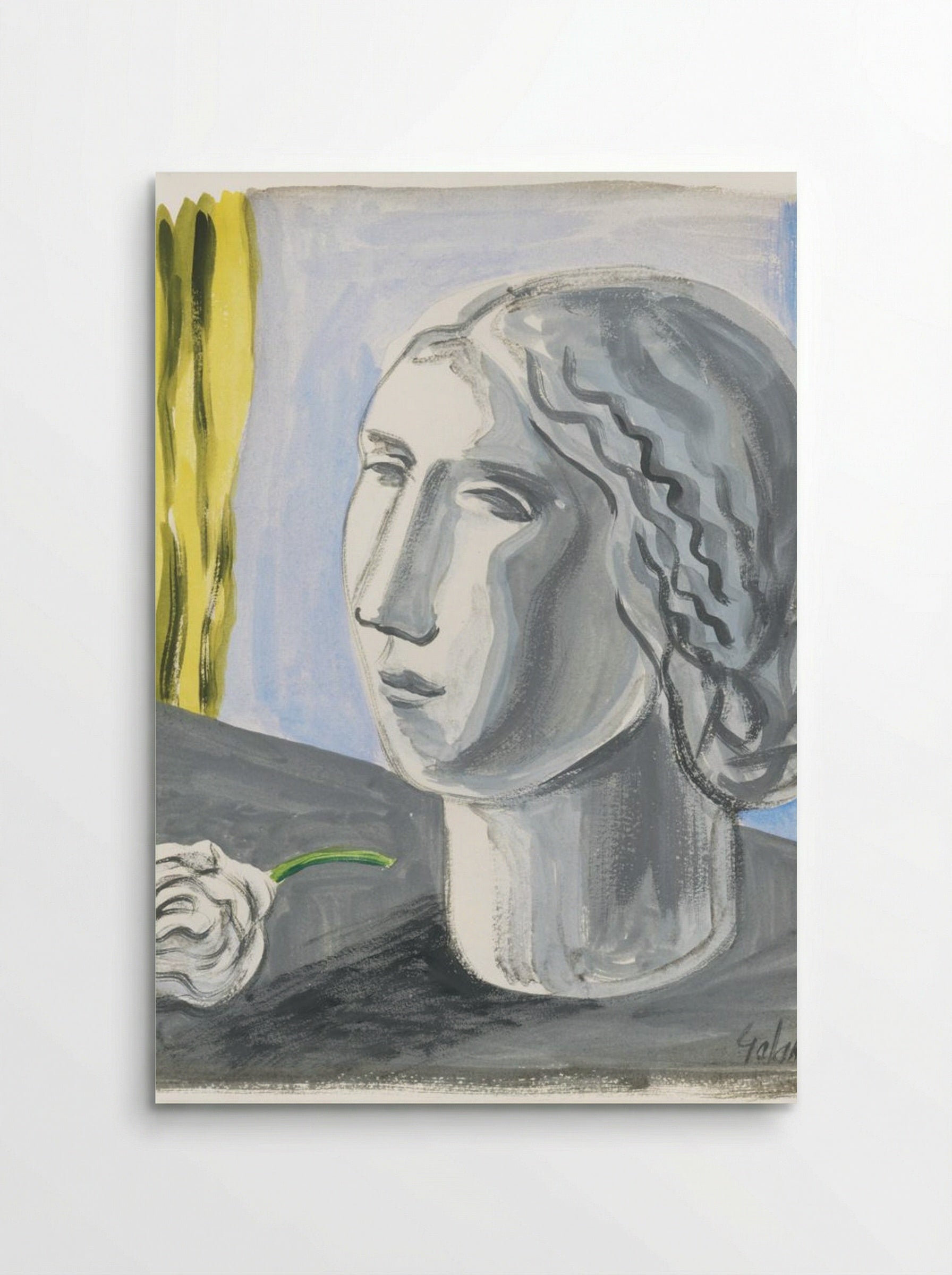 Fragment of Female Head - Mikuláš Galanda - Poster