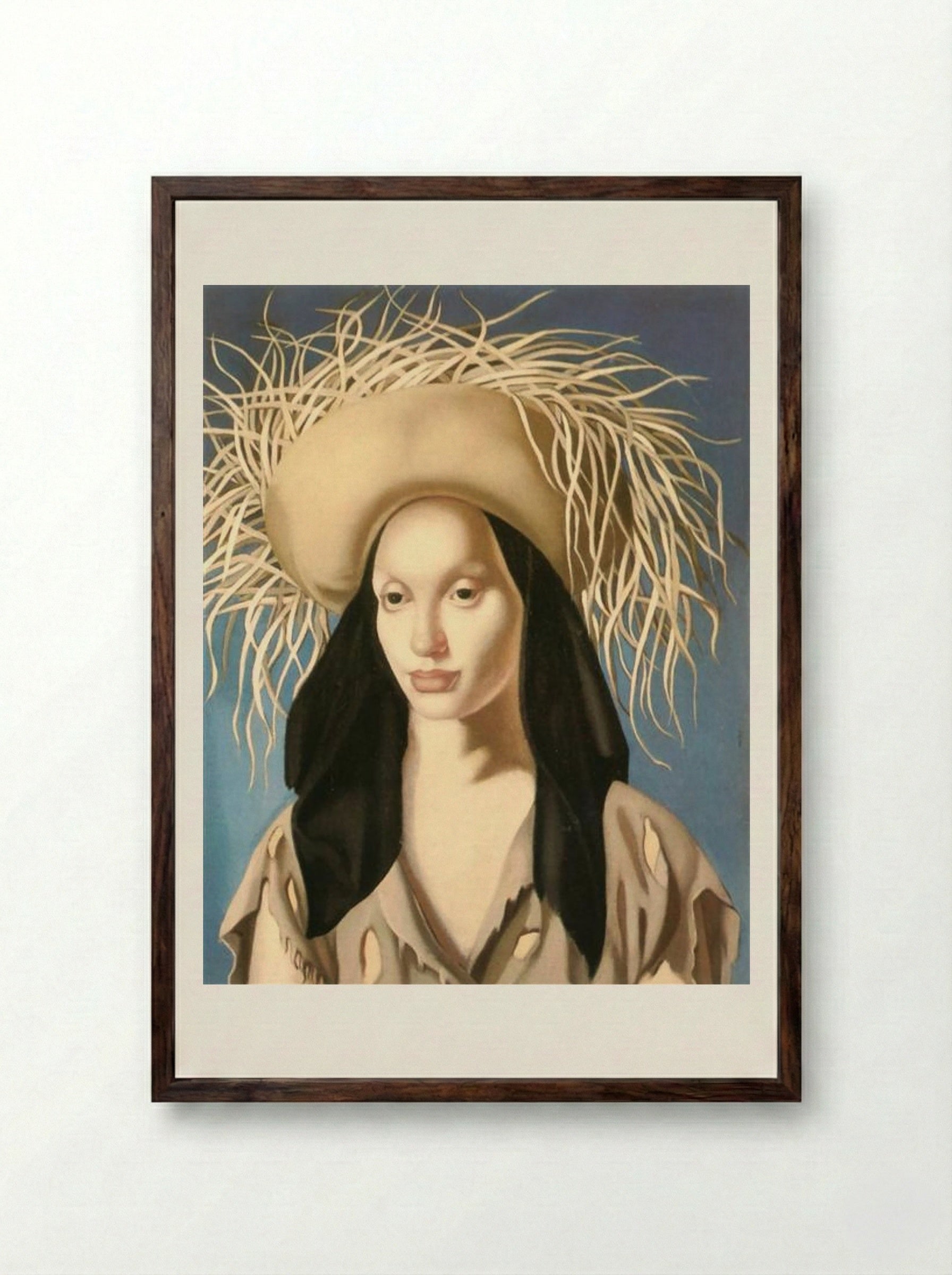 Mexican Girl - Tamara de Lempicka - Framed Print Dark Wood