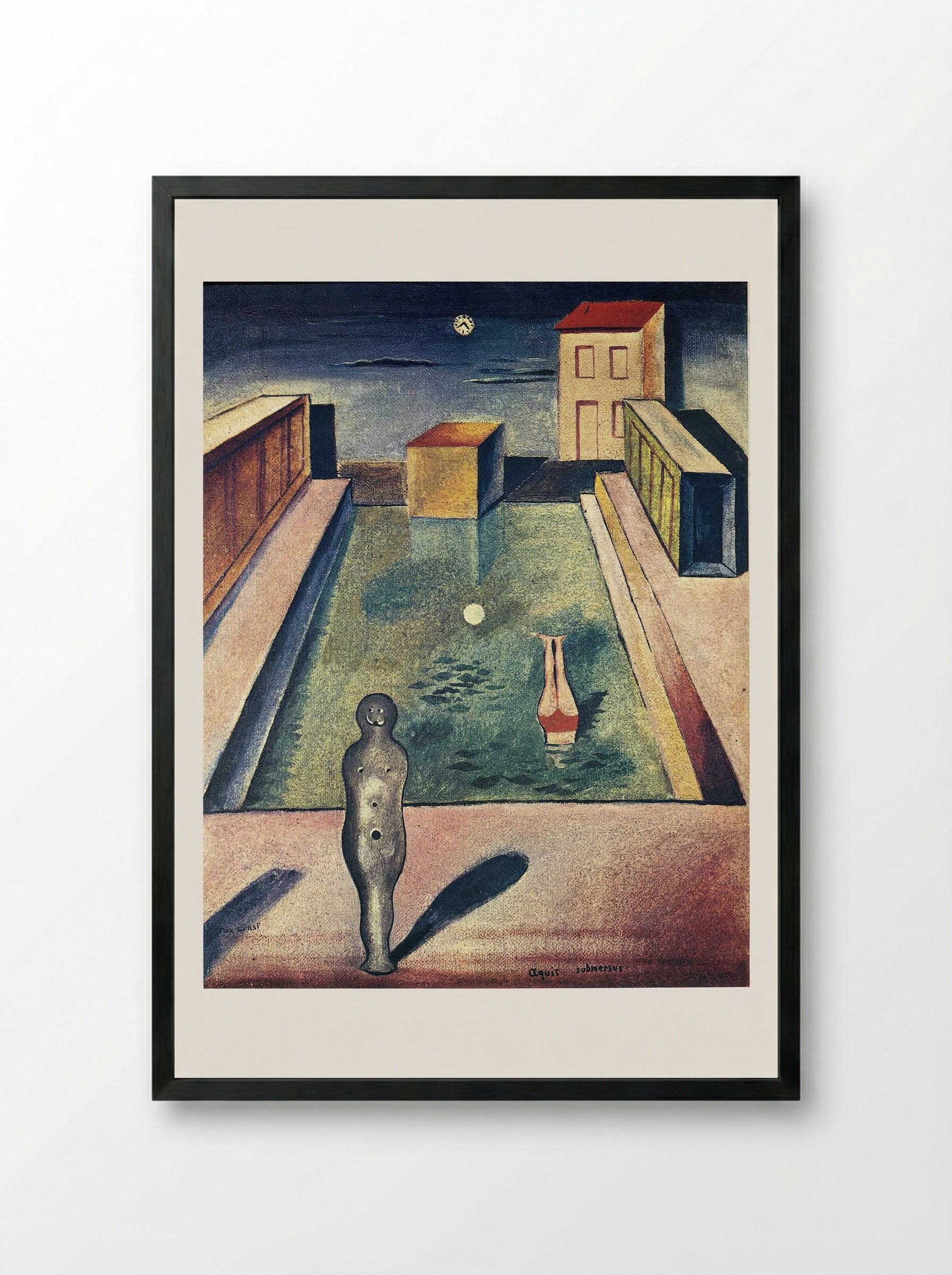 Aquis Submersus - Max Ernst - Framed Print Black