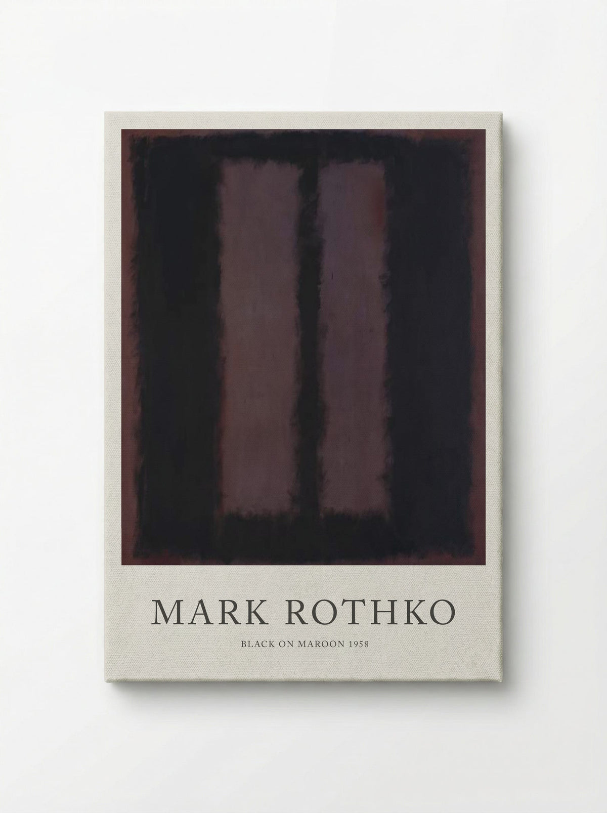 Black on Maroon - Mark Rothko - Canvas