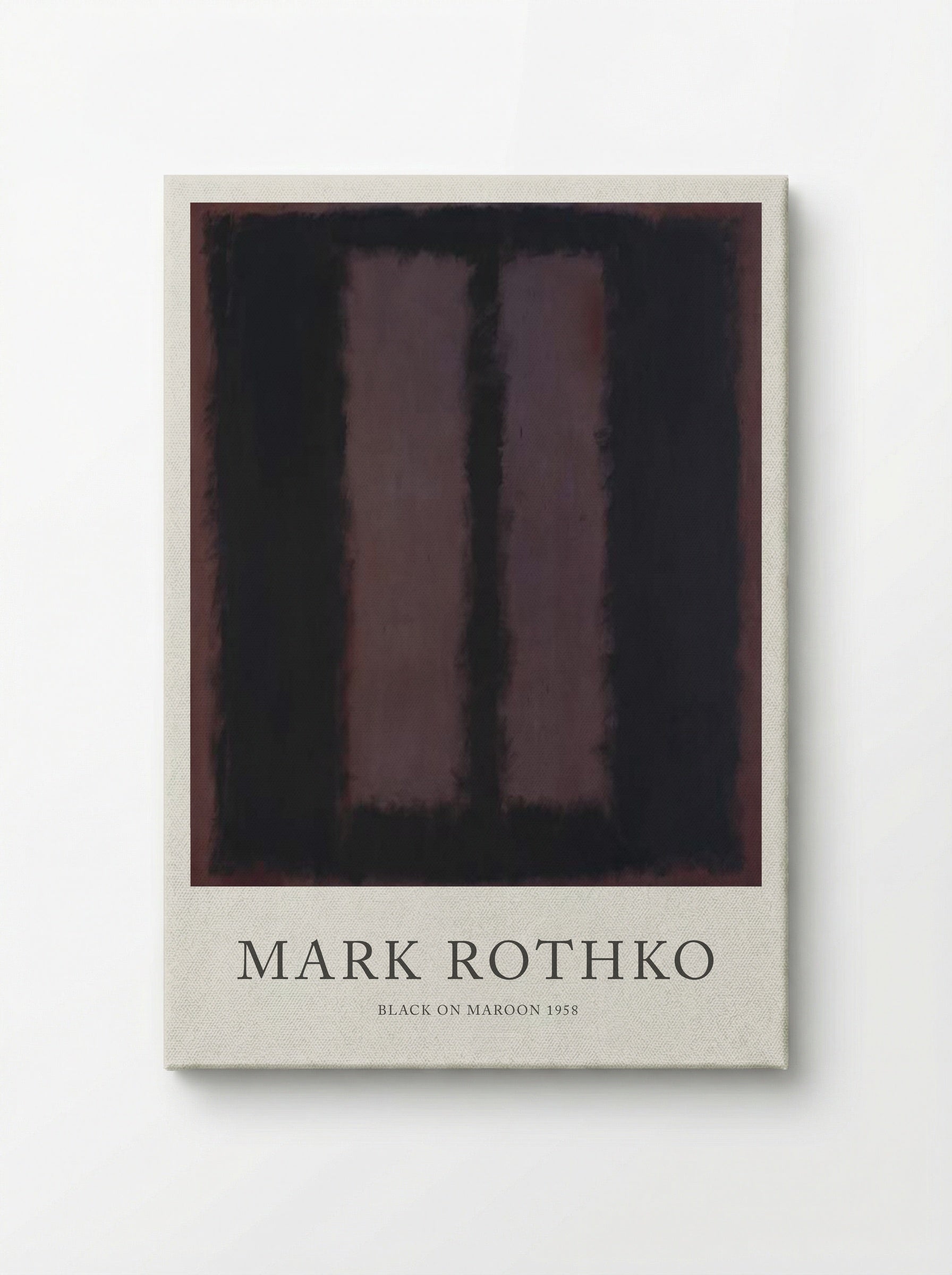 Black on Maroon - Mark Rothko - Canvas
