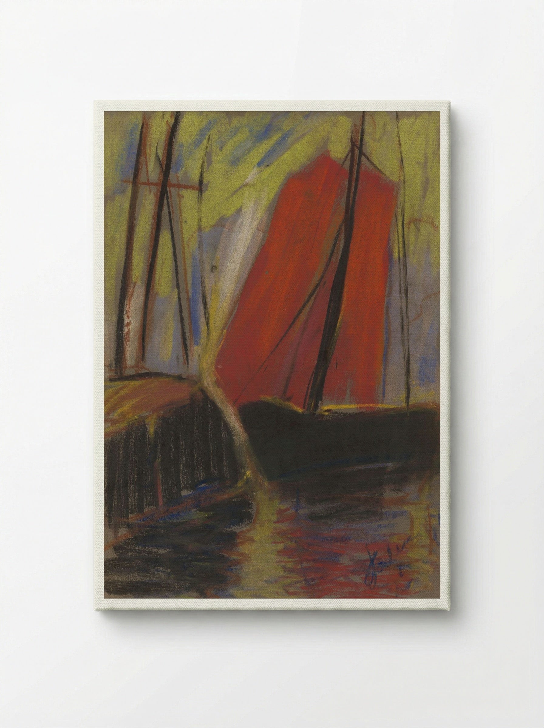 Red Yacht - Zolo Palugyay - Canvas