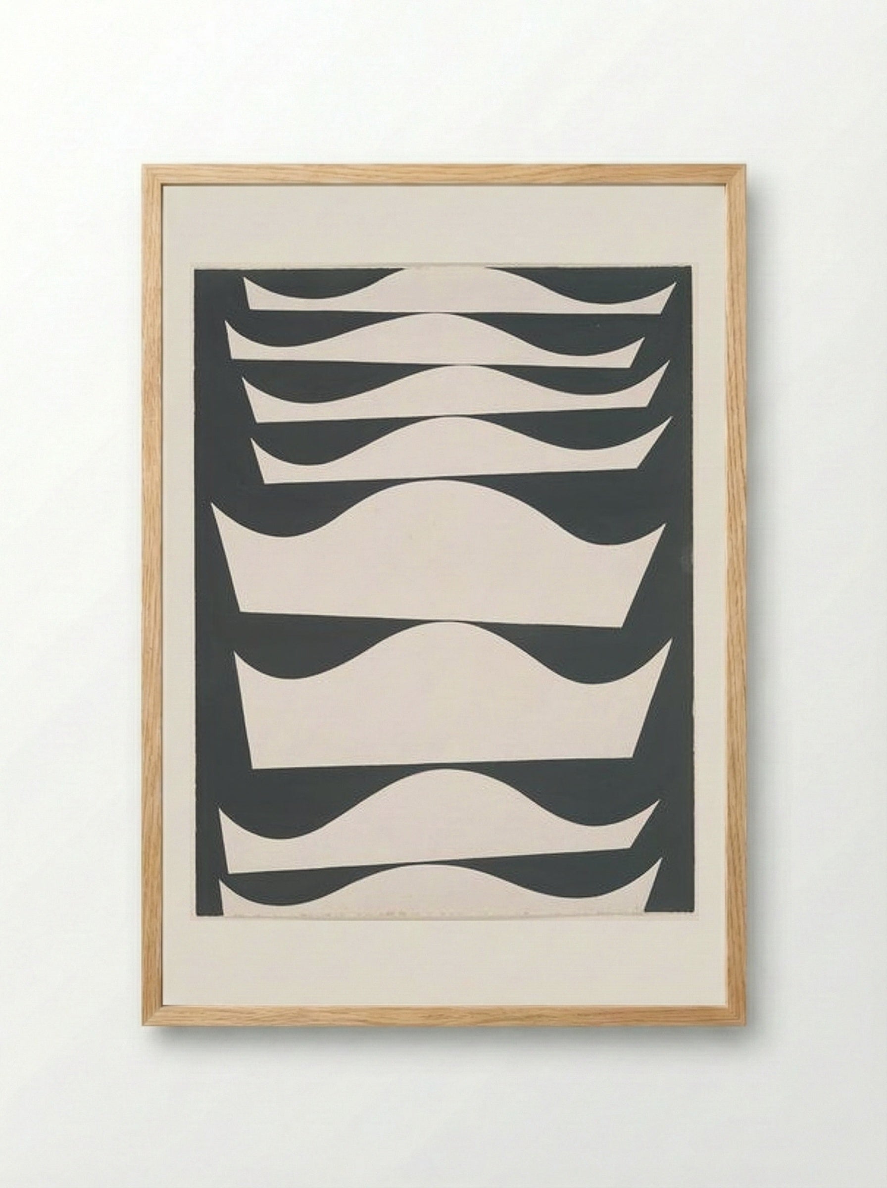 Echelonnement desaxe - Sophie Taeuber-Arp - Framed Print Wood
