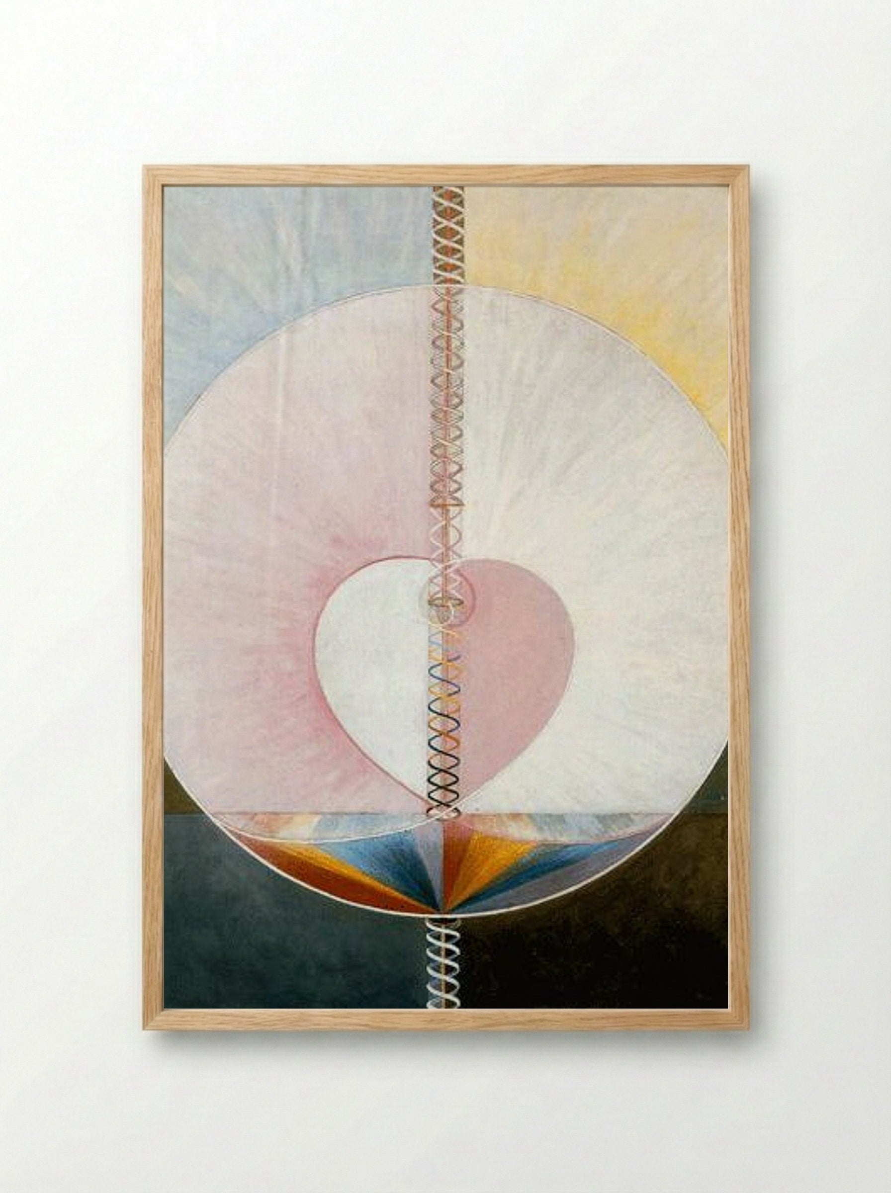 What a Human Being Is - Hilma af Klint - Framed Print Wood