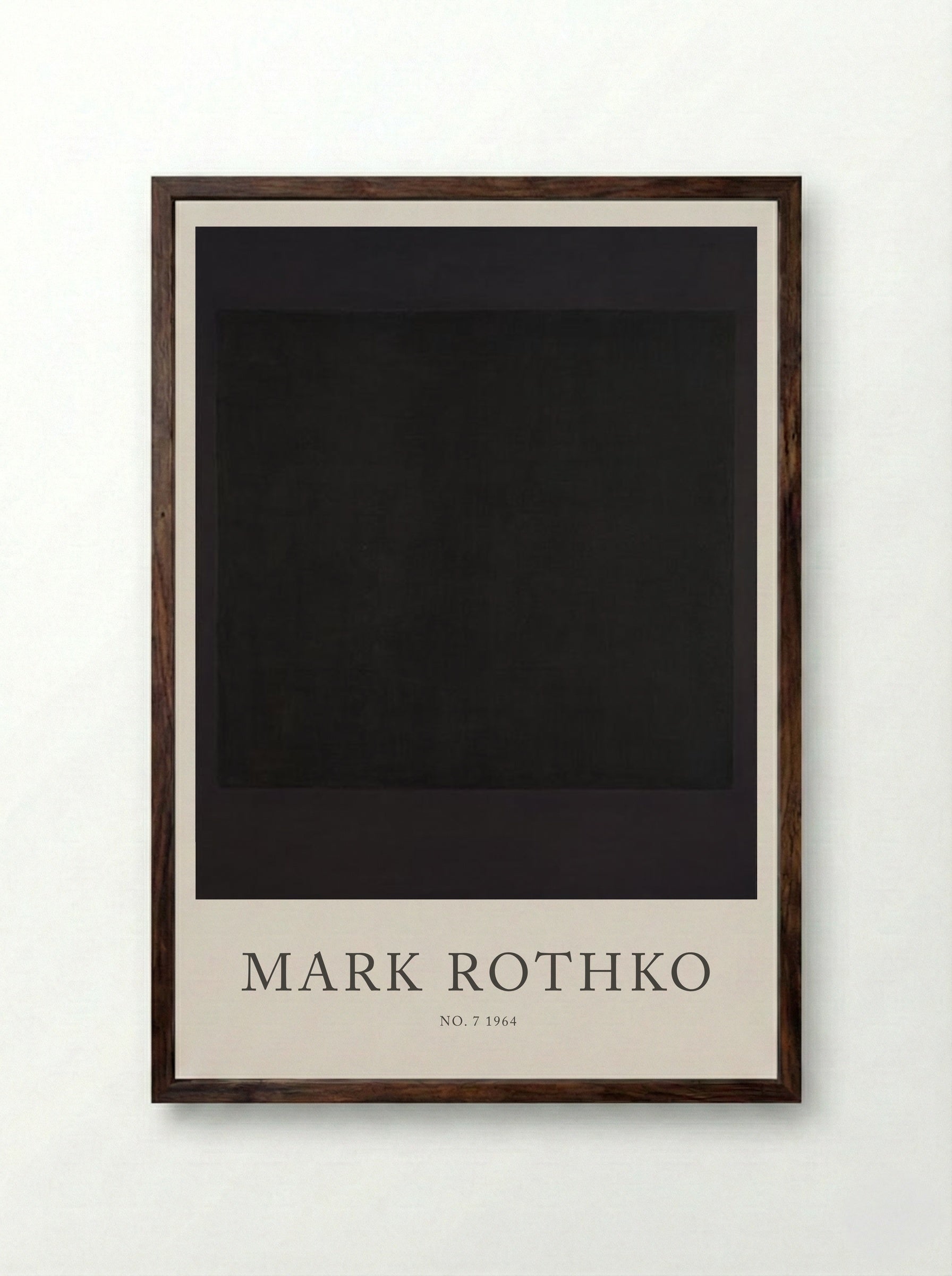 No. 7 - Mark Rothko - Framed Print Dark Wood