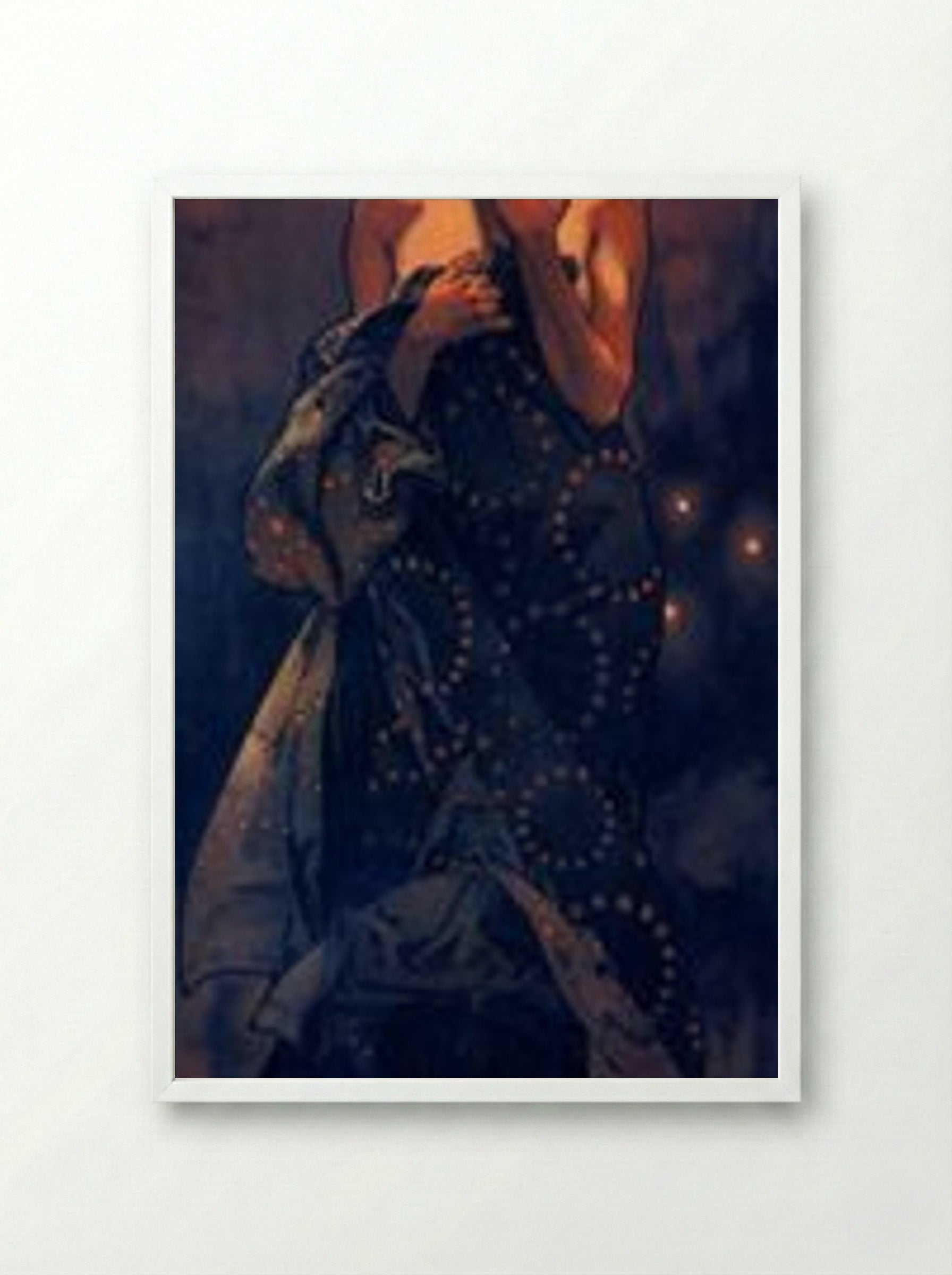 The Evening Star - Alfons Mucha - Framed Print White
