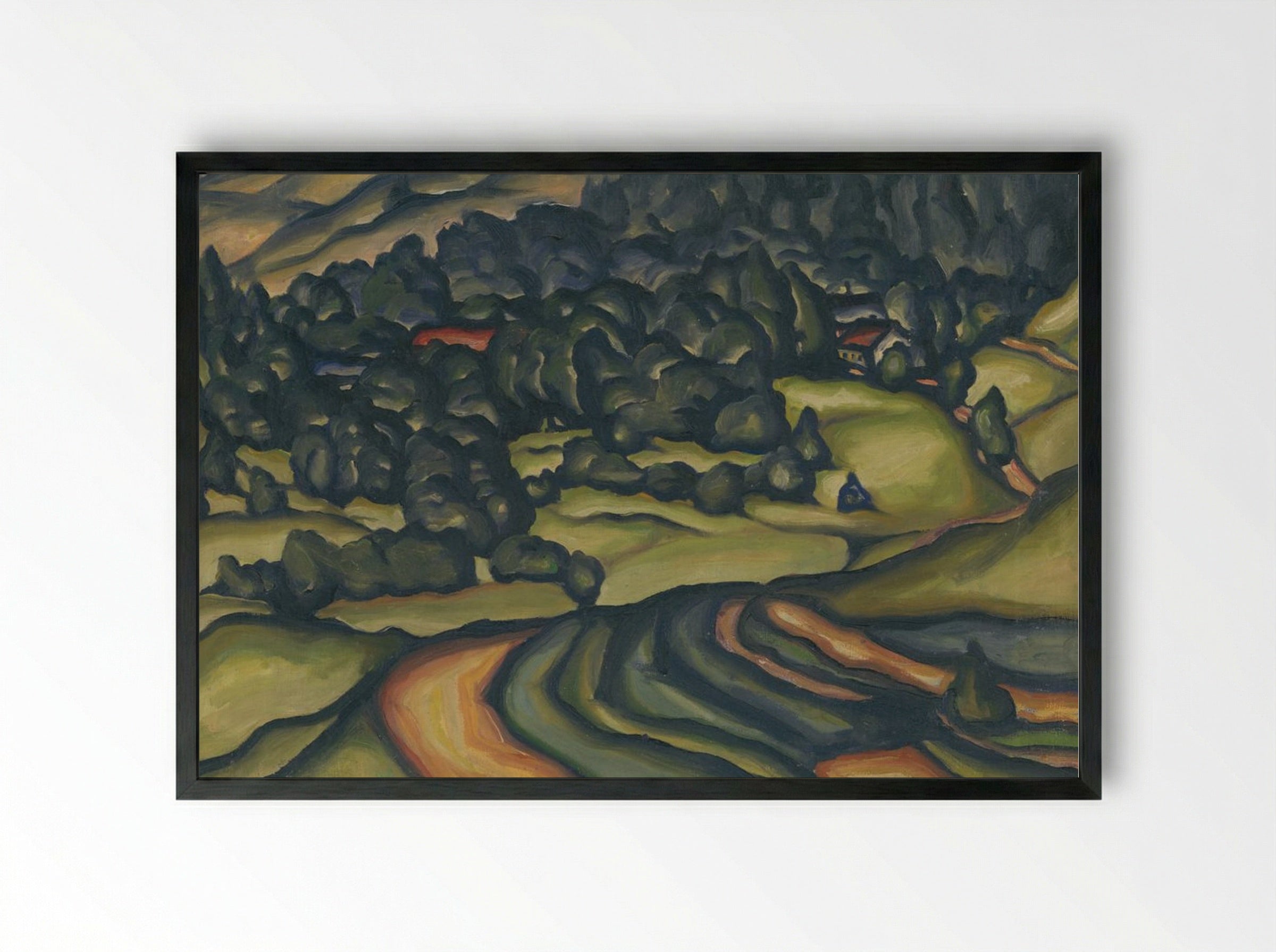 Country - Konstantin Bauer - Framed Print Black