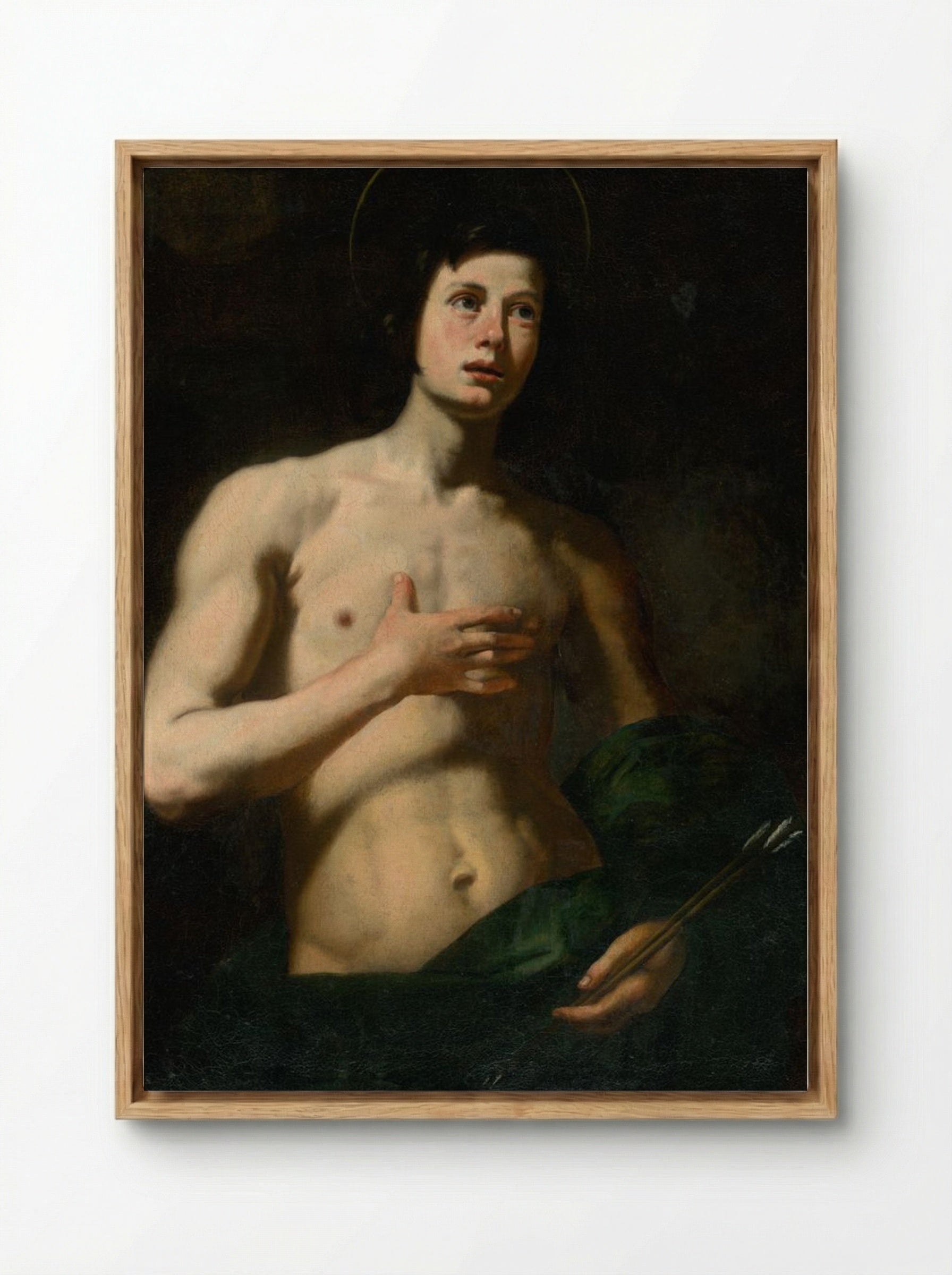 Saint Sebastian - Lorenzo Lippi - Framed Canvas Wood