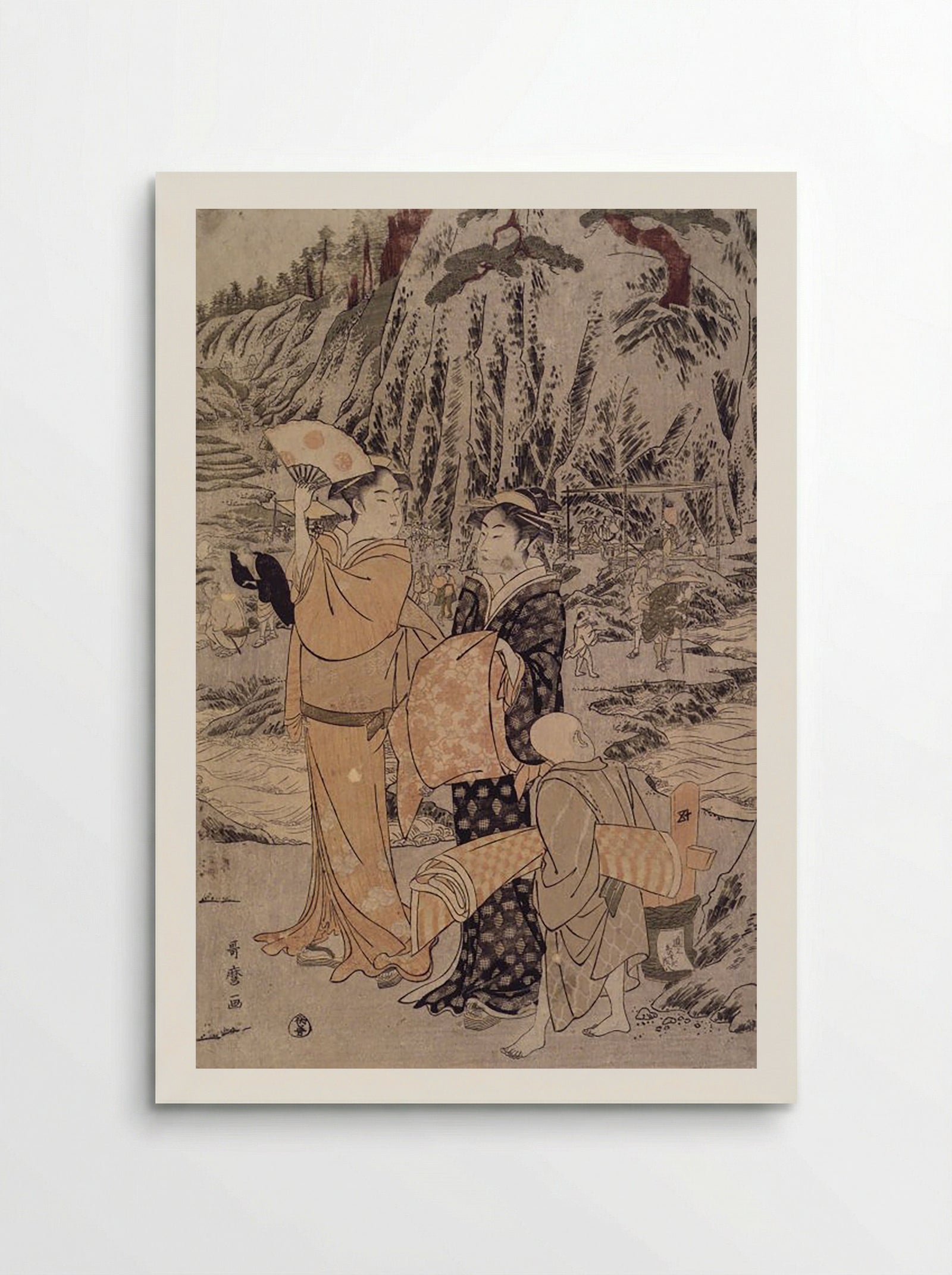 Along the Shore of Yènoshim - Utagawa Toyokuni