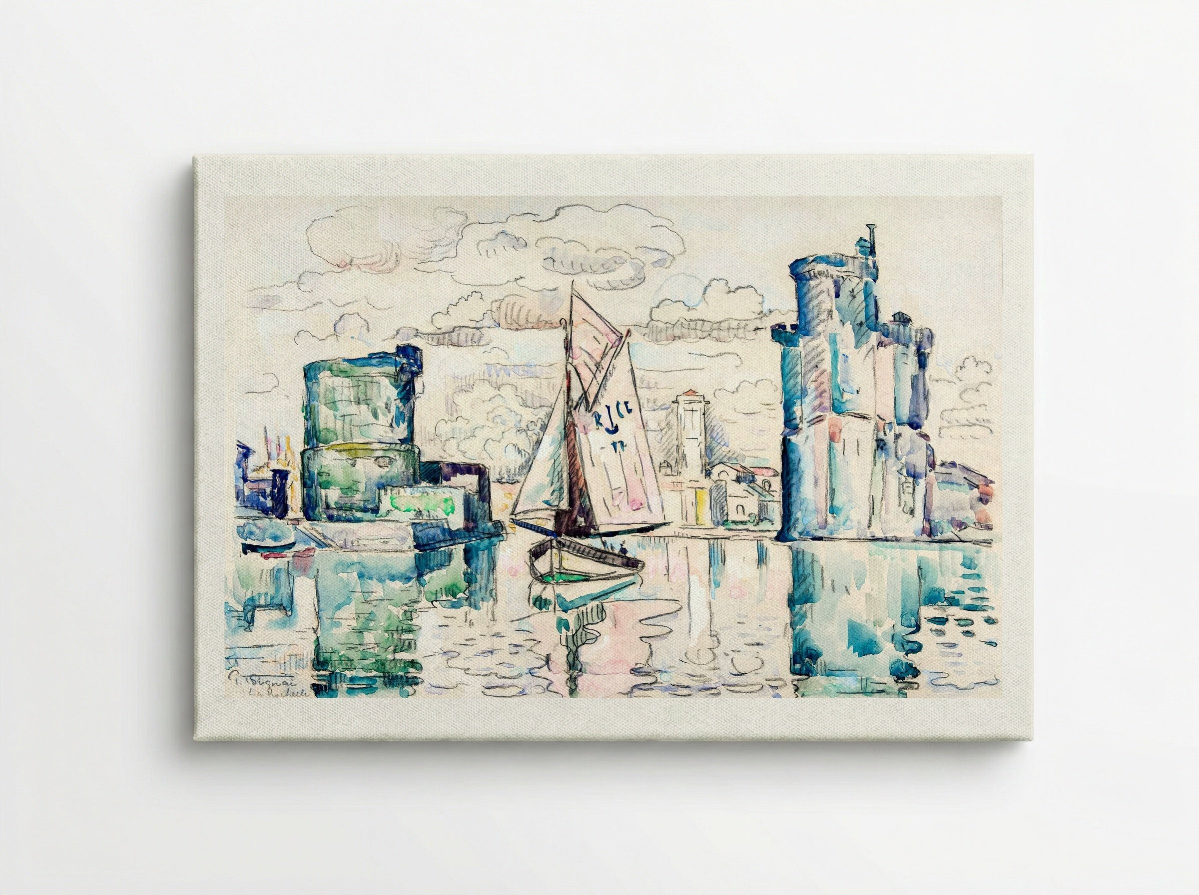 Entrance to the Harbour of La Rochelle - Paul Signac - Canvas