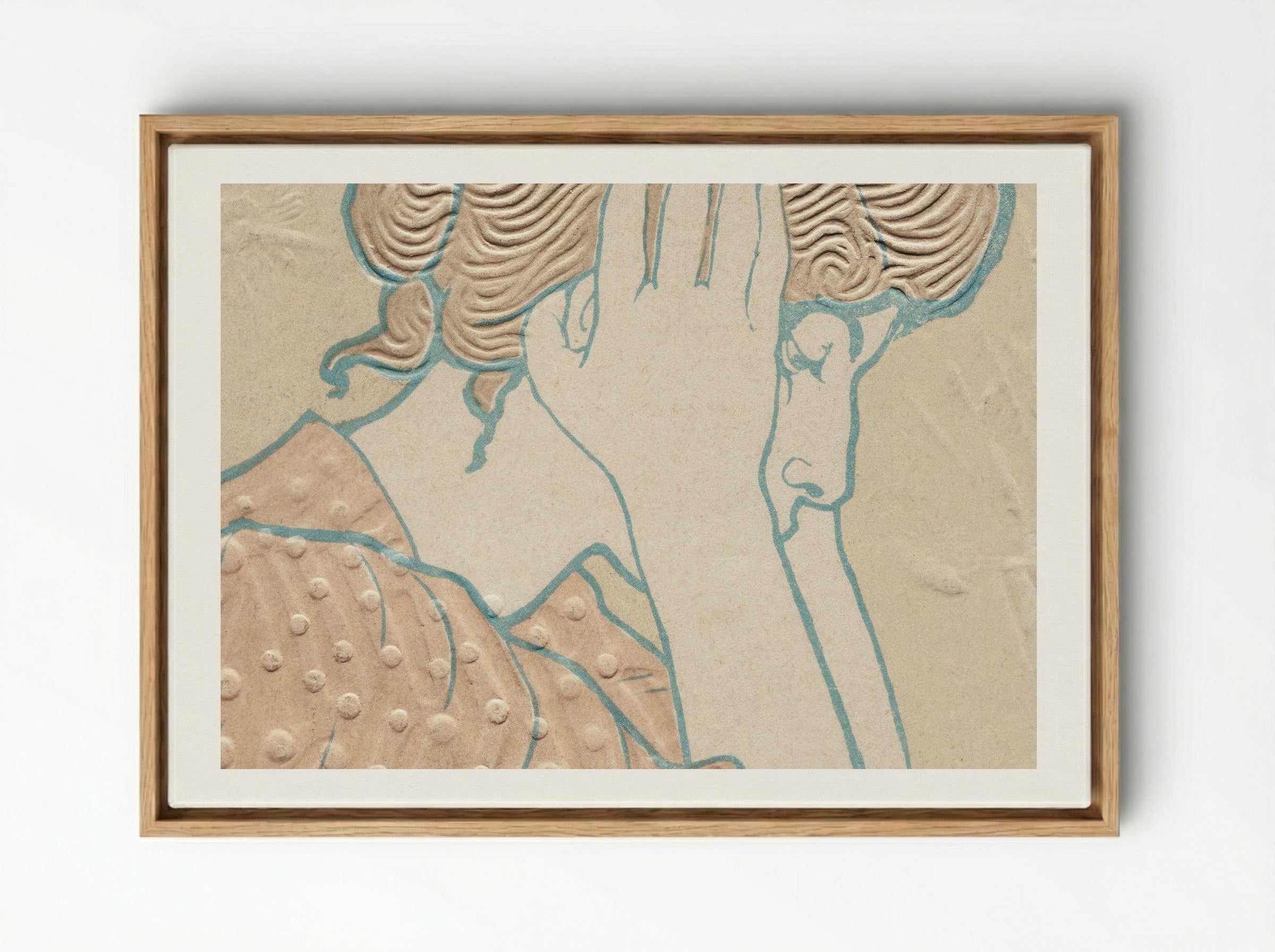 Young Woman Reading - Alexandre-Louis-Marie Charpentier - Framed Canvas Wood