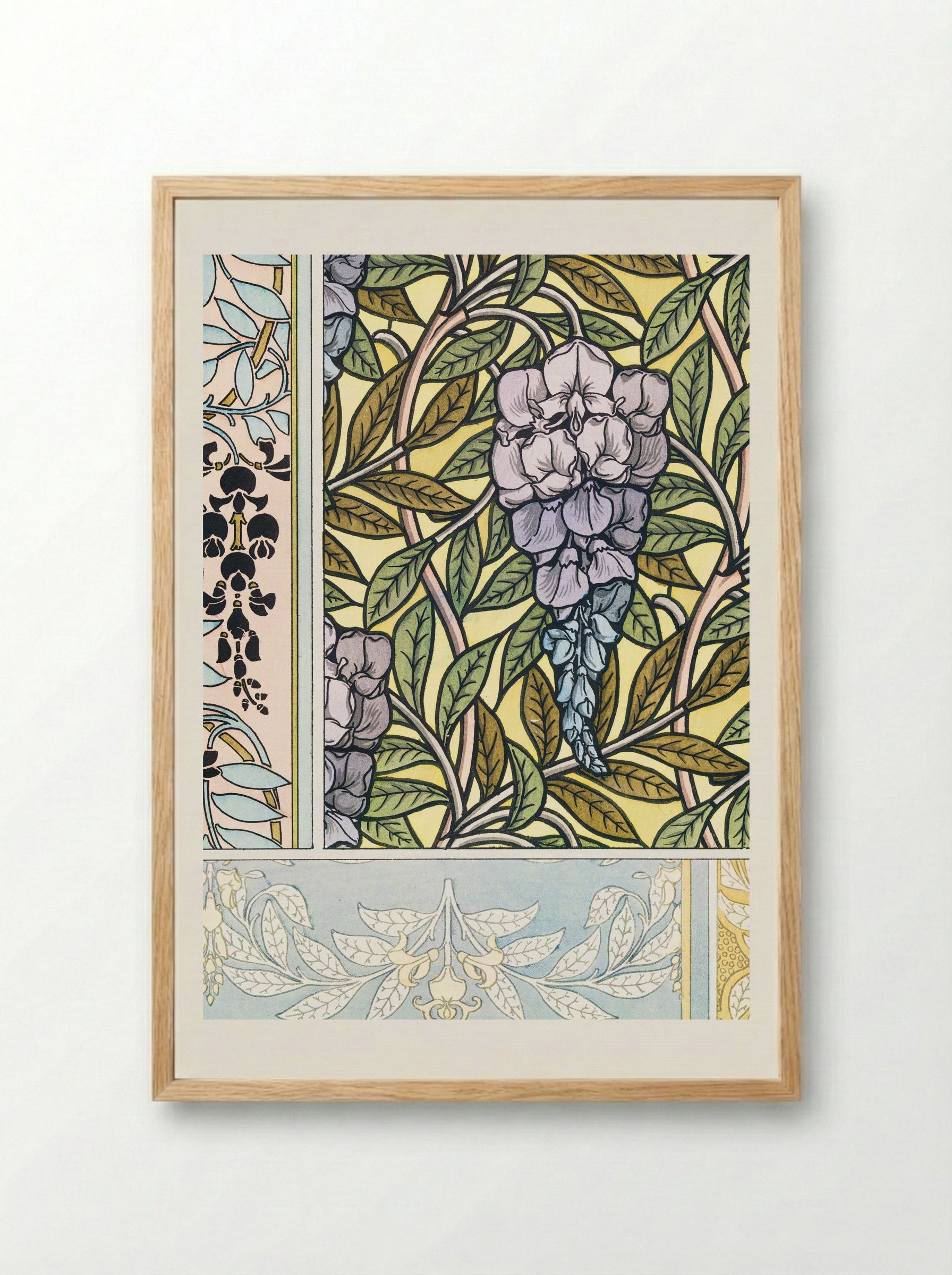 Glycine (Wisteria) from La Plante et ses Applications ornementales - Maurice Pillard Verneuil - Framed Print Wood