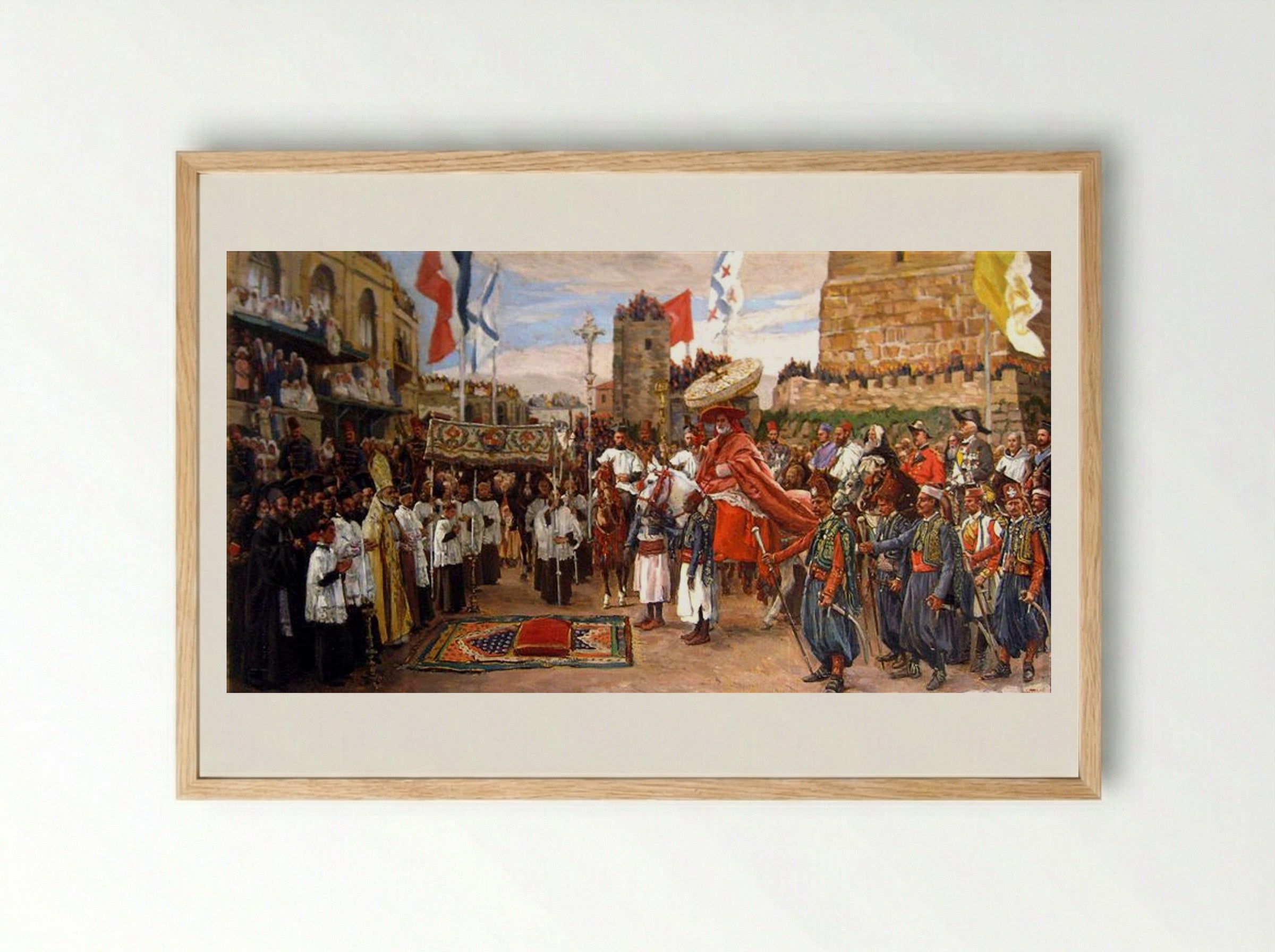 The Latin Patriarch of Jerusalem - James Tissot - Framed Print Wood