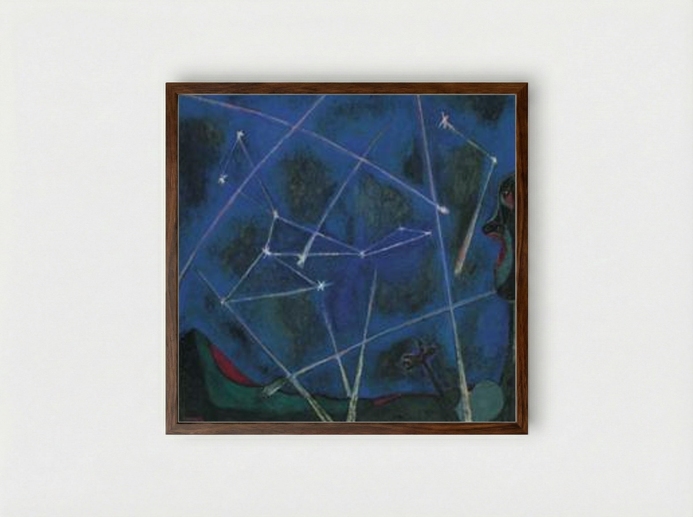 Cuerpos celestes - Rufino Tamayo - Framed Print Dark Wood