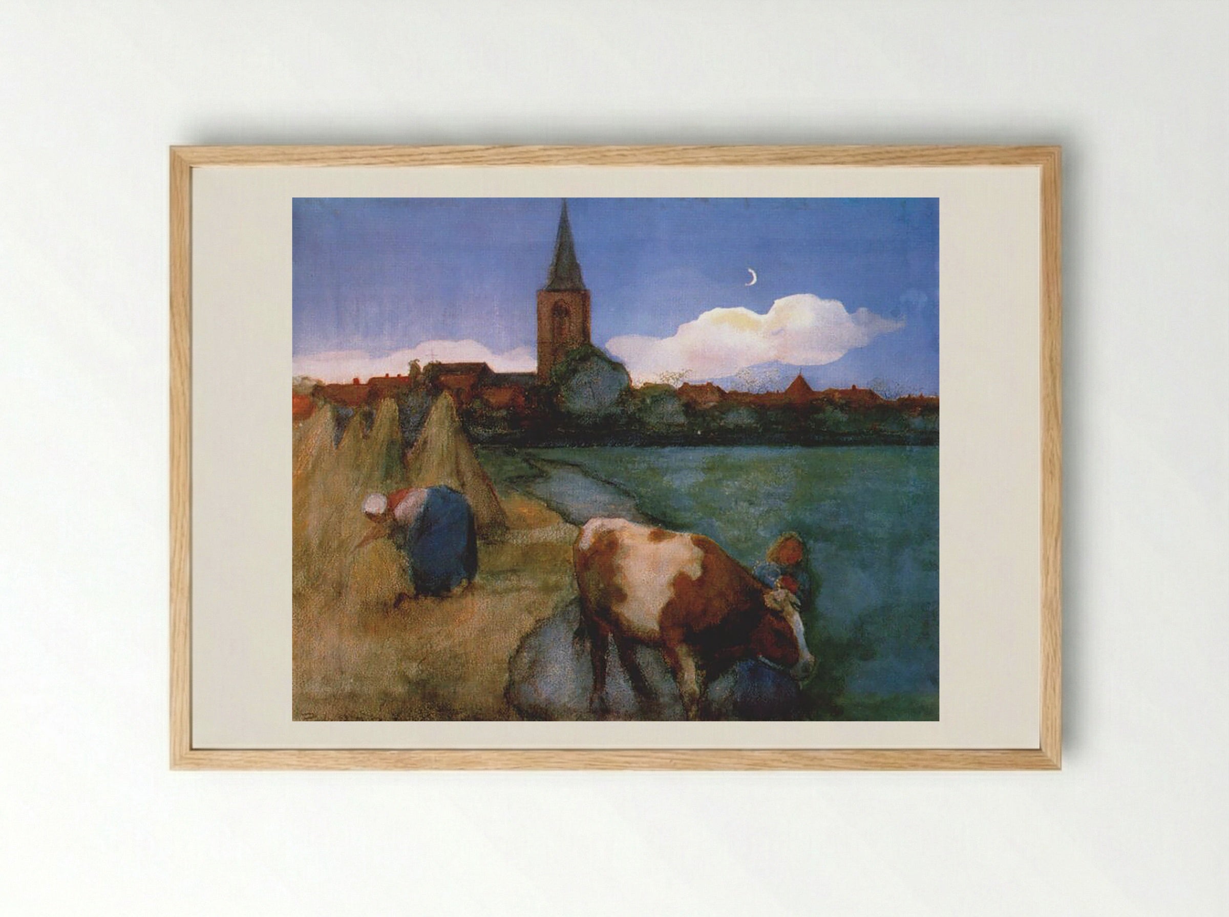 View of Winterswijk - Piet Mondrian - Framed Print Wood