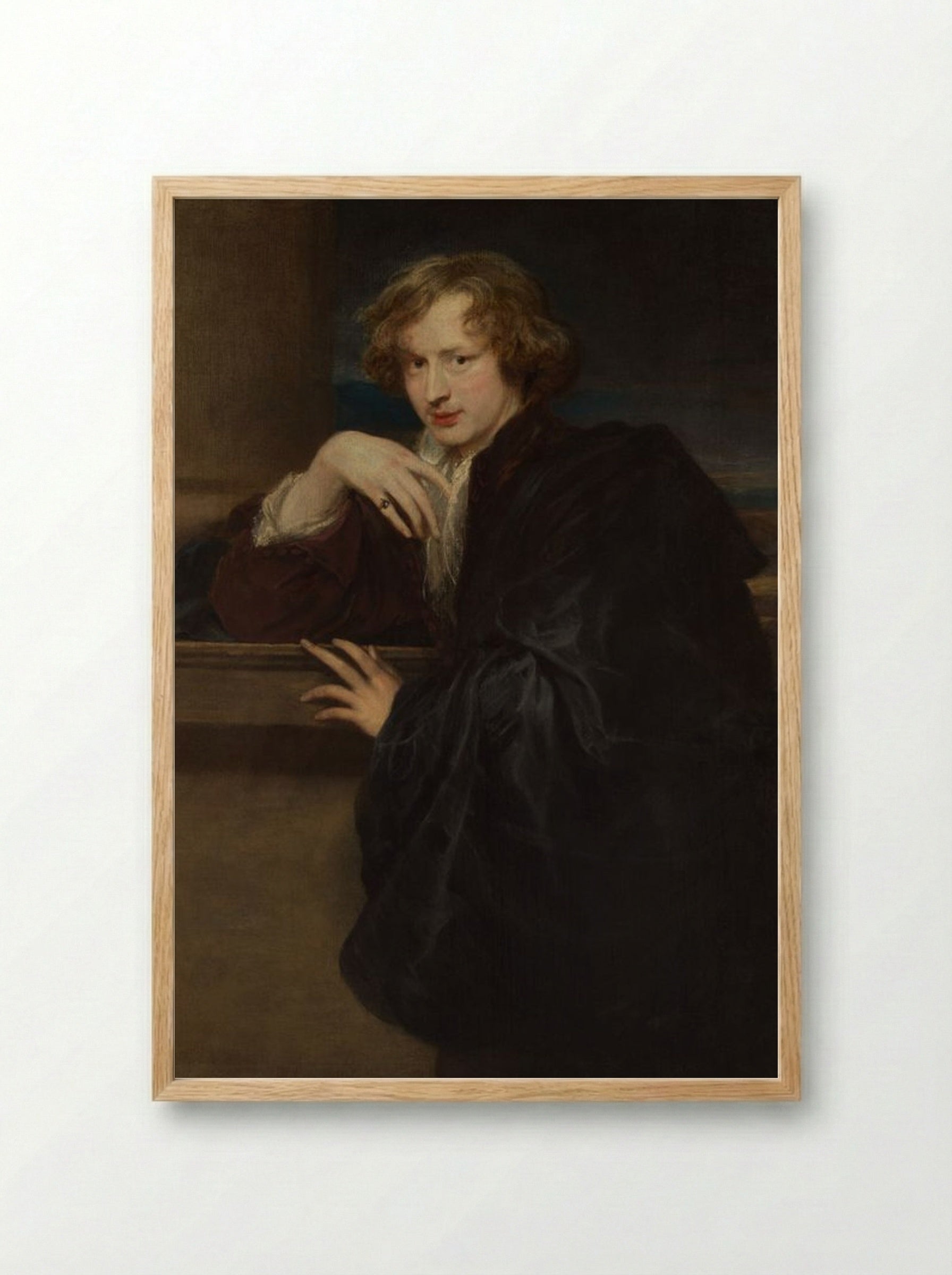 Self-Portrait - Anthony van Dyck - Framed Print Wood