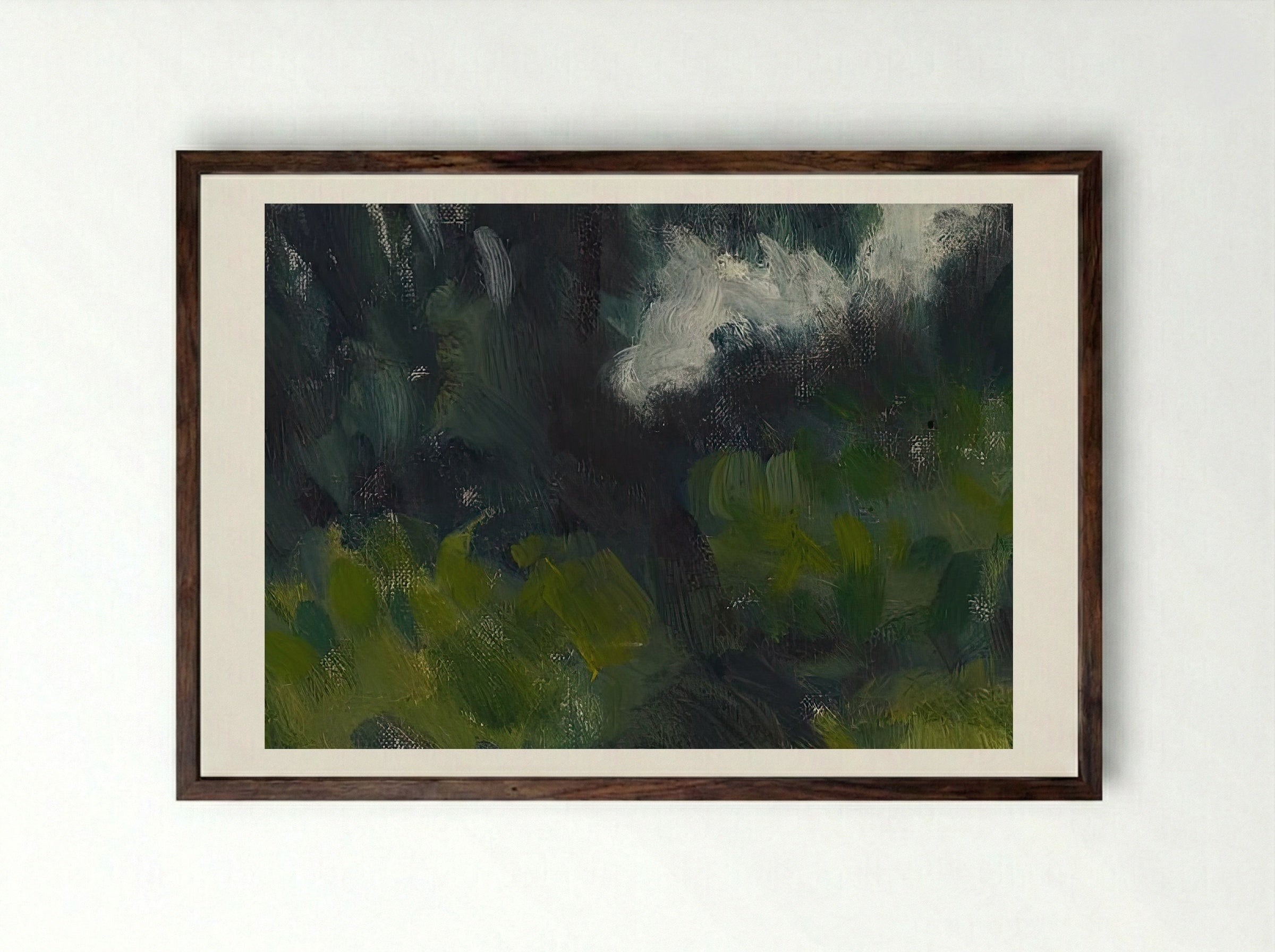 Lumpeita - Alfred William Finch - Framed Print Dark Wood