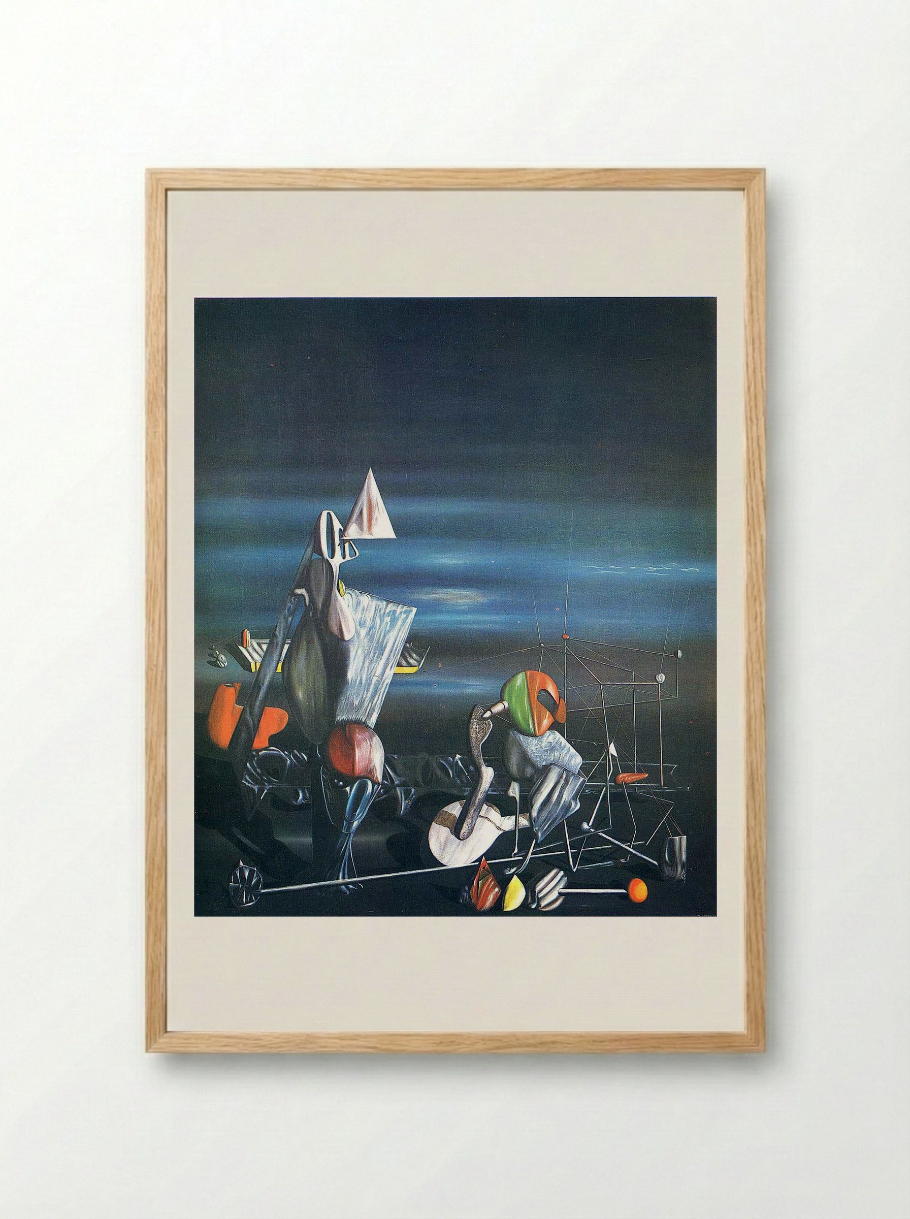 Slowly Toward The North - Yves Tanguy - Framed Print Wood