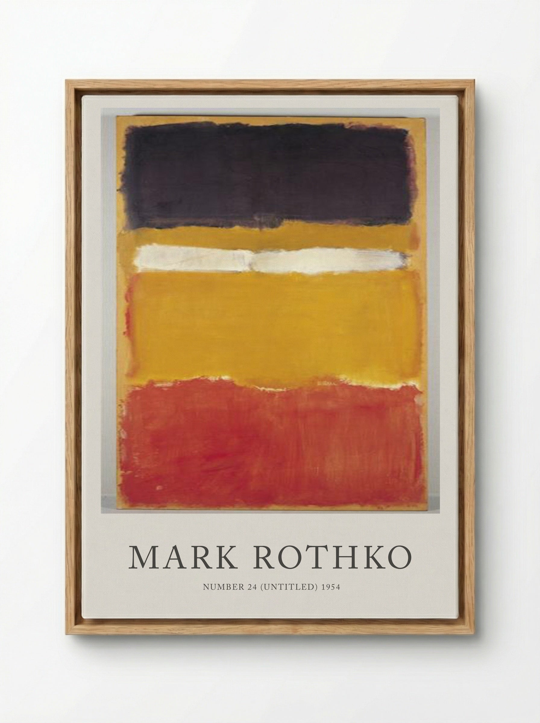 Number 24 (Untitled) - Mark Rothko - Framed Canvas Wood