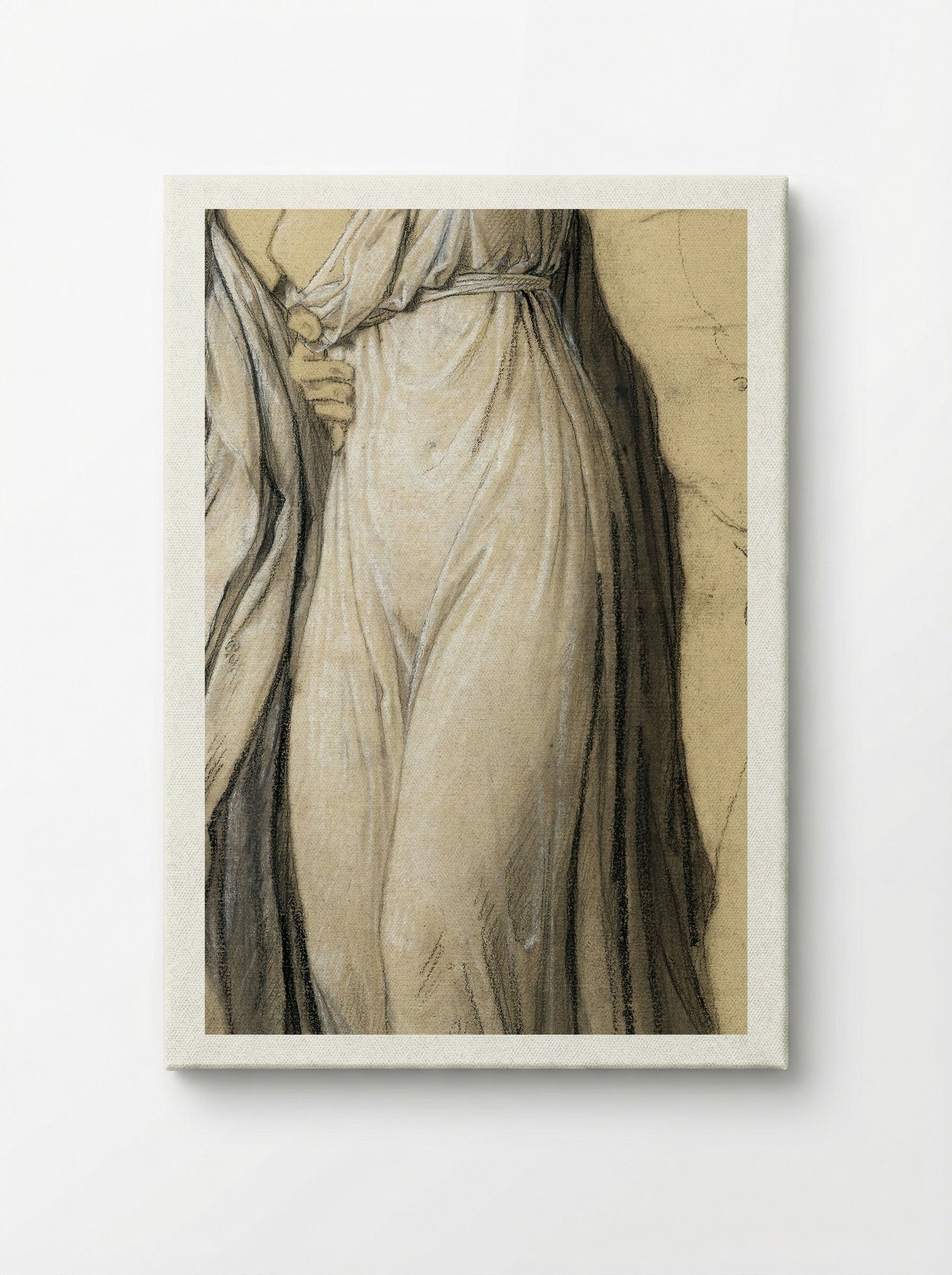 Drapery Study for Castor and Pollux Freeing Helen - Joseph-Ferdinand Lancrenon - Canvas