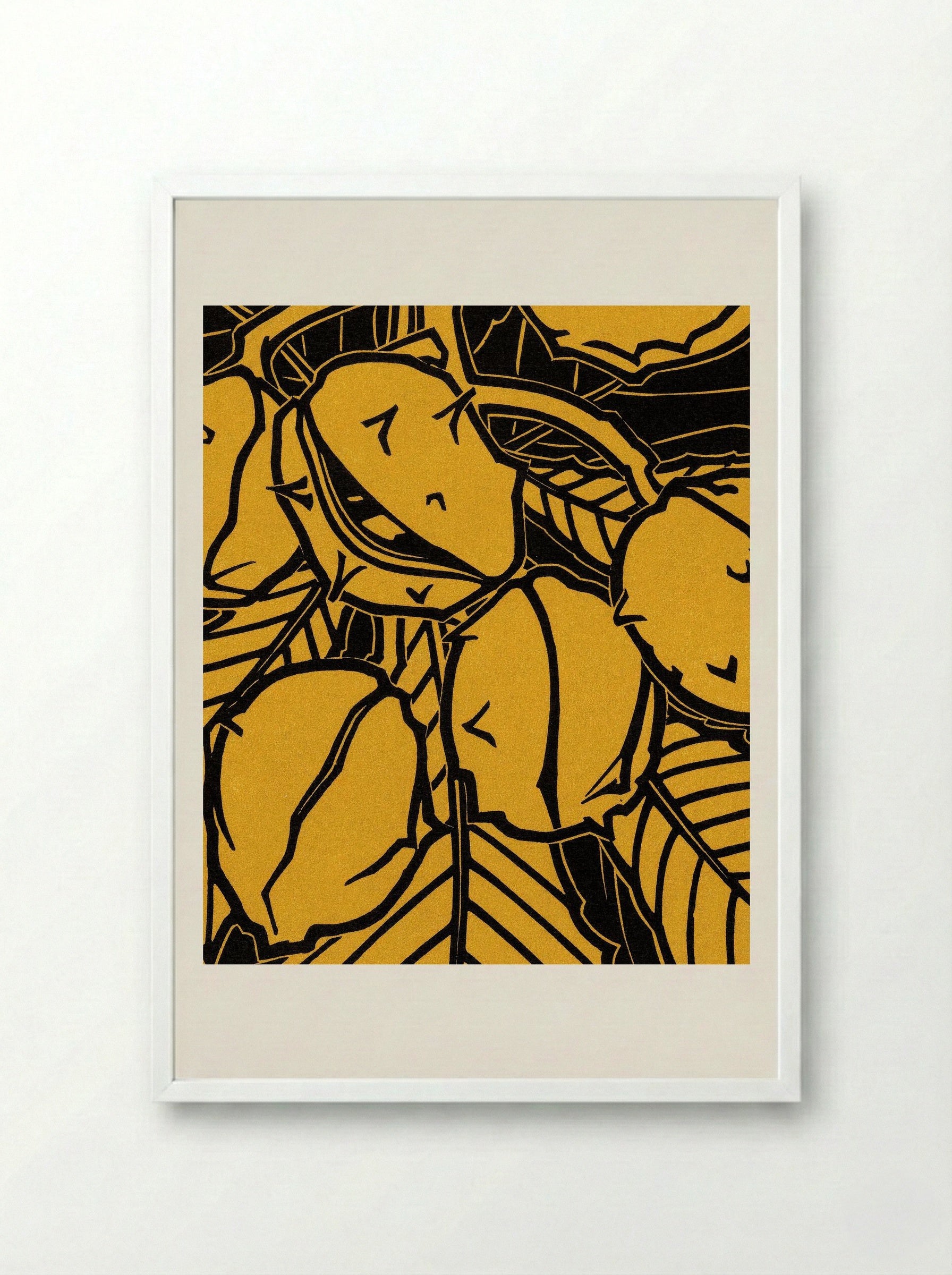 Chestnut Branch - Julie de Graag - Framed Print White