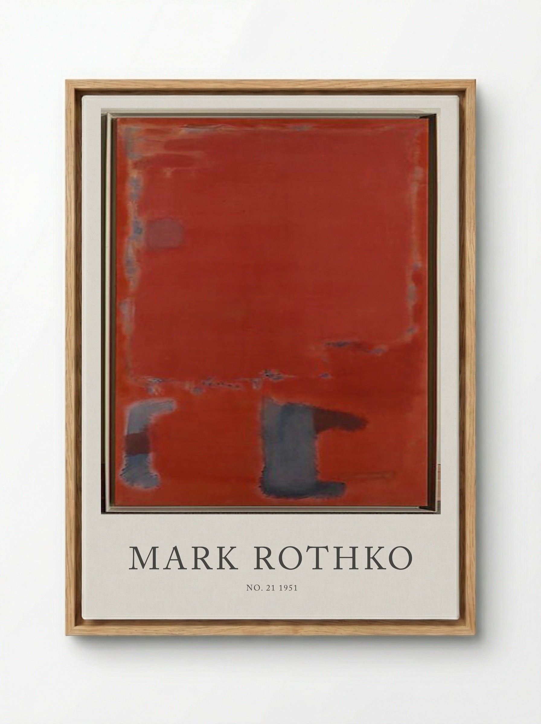 No. 21 - Mark Rothko - Framed Canvas Wood