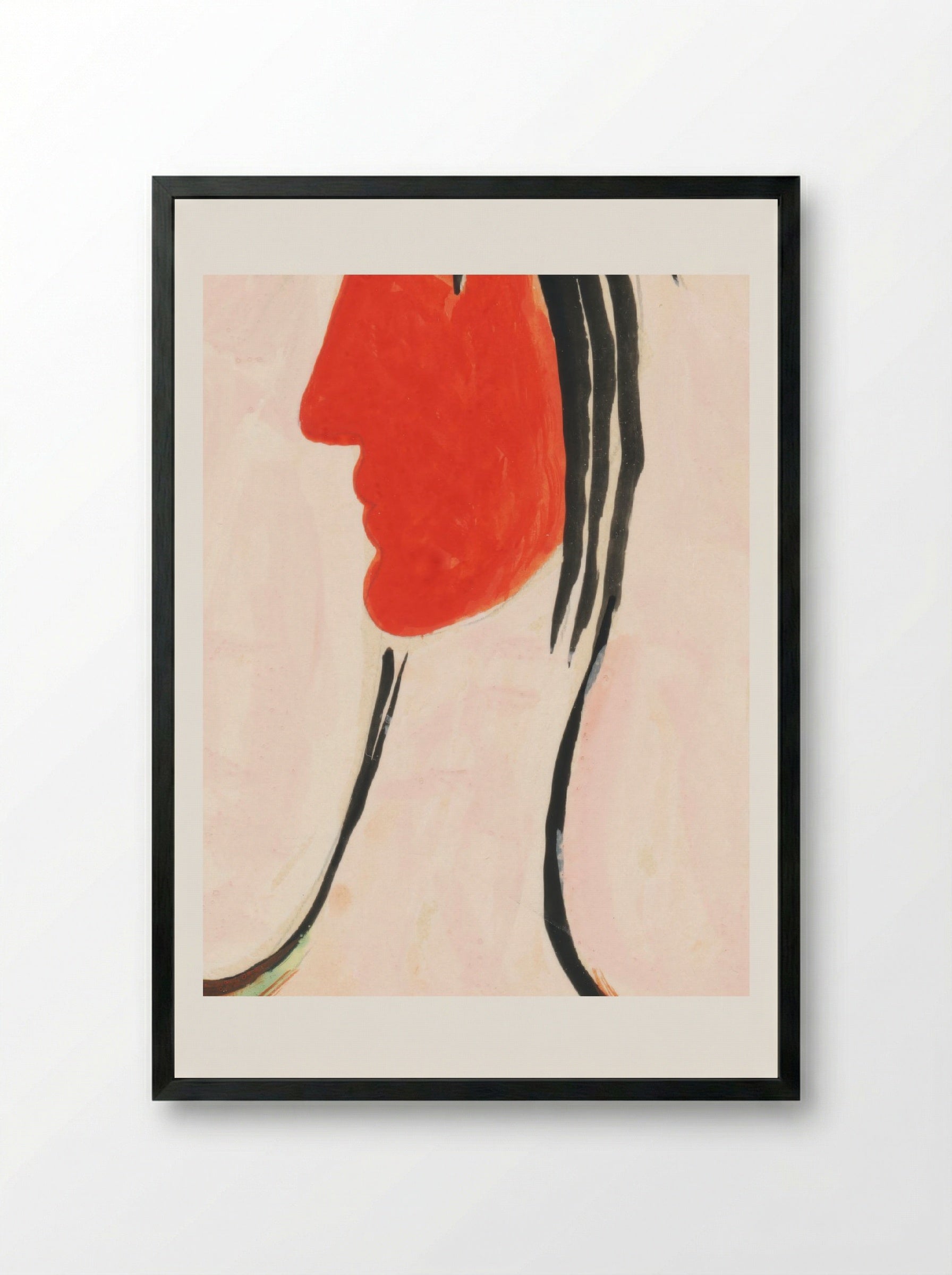 In Front of a Mirror - Mikuláš Galanda - Framed Print Black