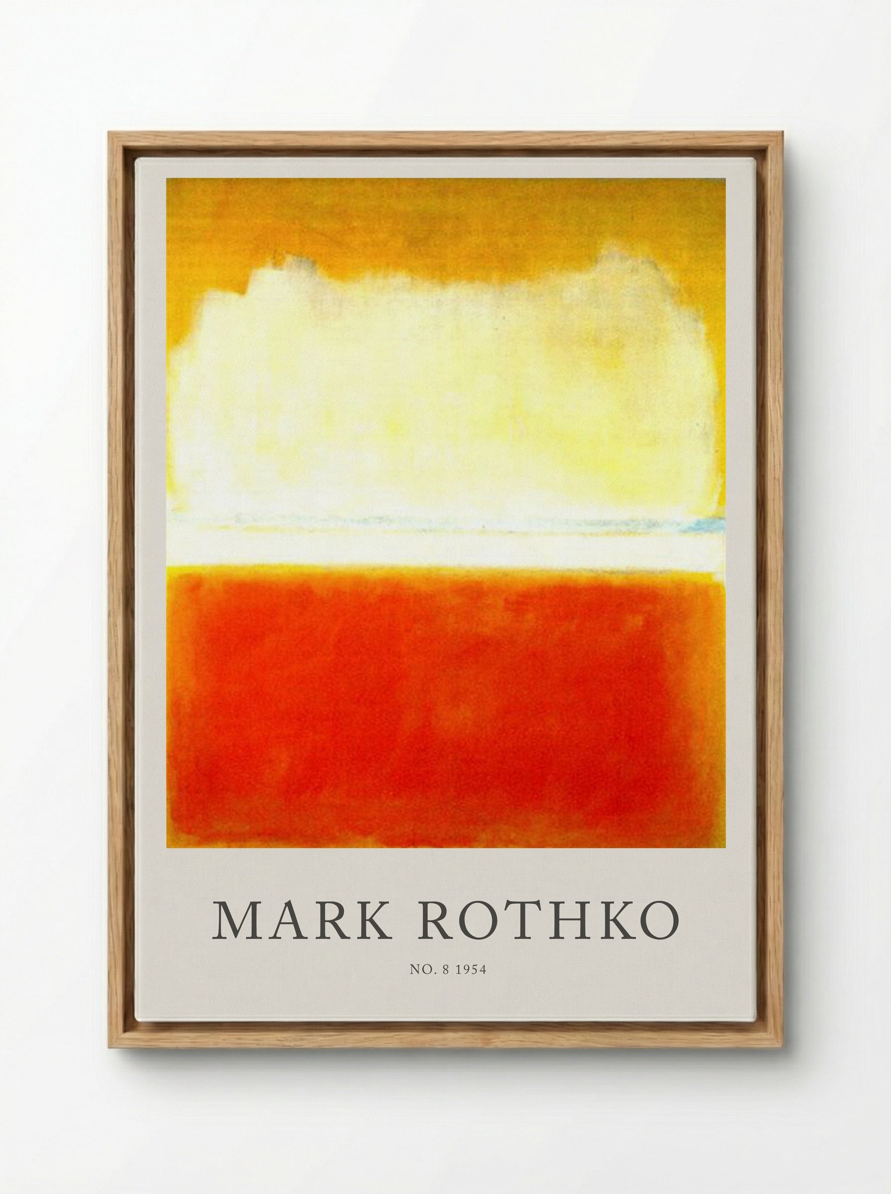 No. 8 - Mark Rothko - Framed Canvas Wood