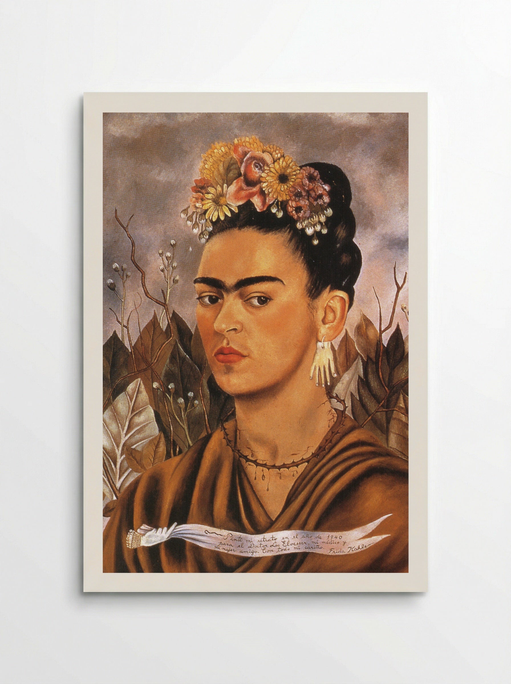 Self-Portrait Dedicated to Dr Eloesser - Frida Kahlo - Poster