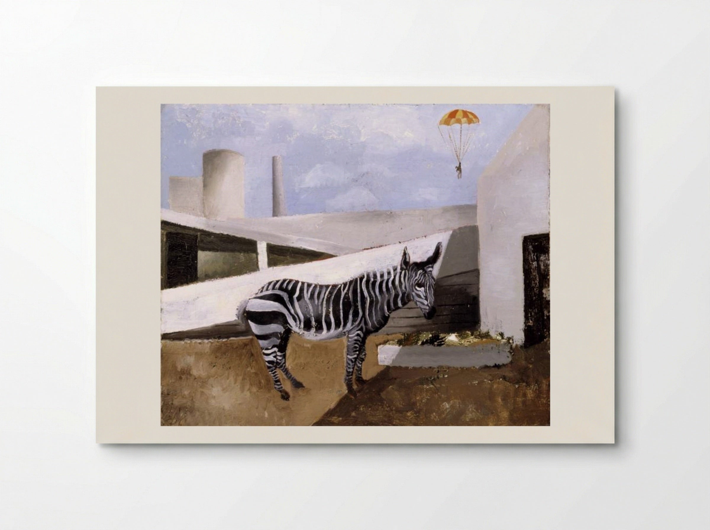 Zebra and Parachute - Christopher Wood - Poster