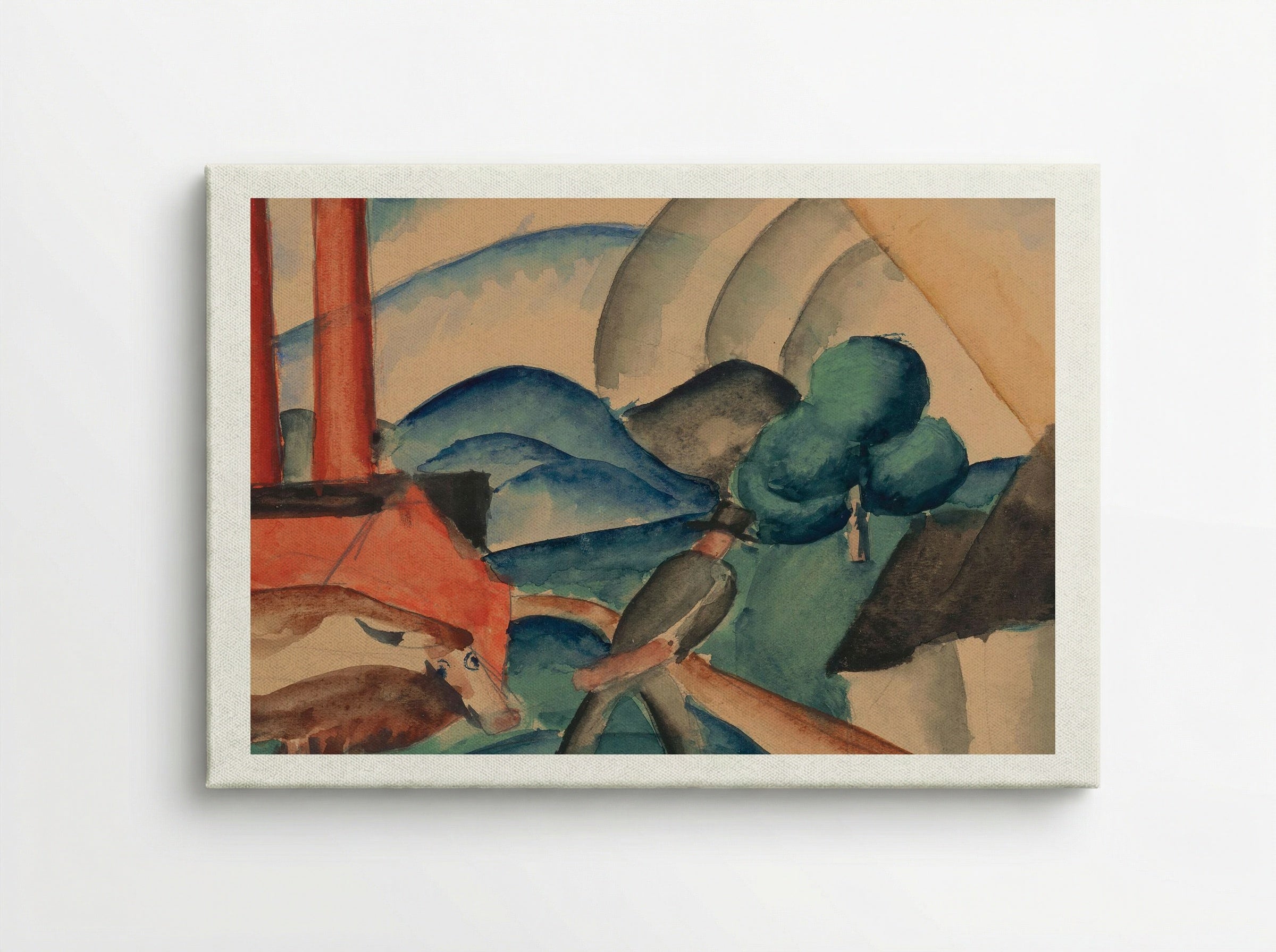 From Pasture - Schiller Geyser - Canvas