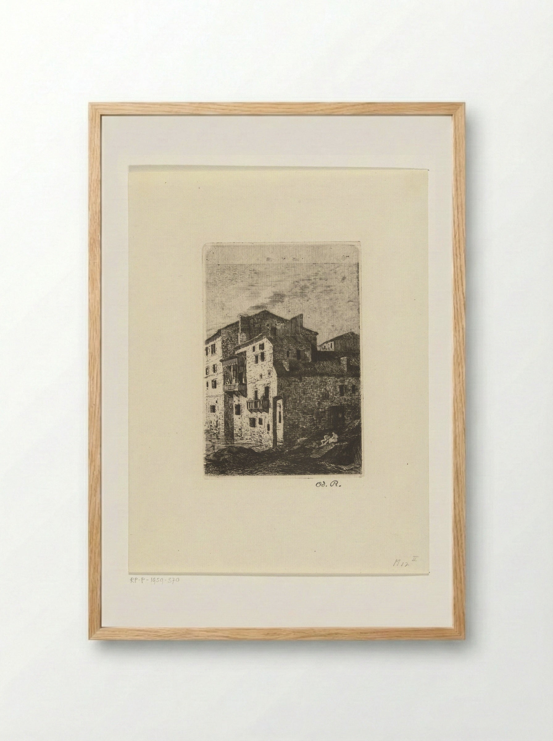 Saint-Jean-Pied-de-Port - Odilon Redon - Framed Print Wood