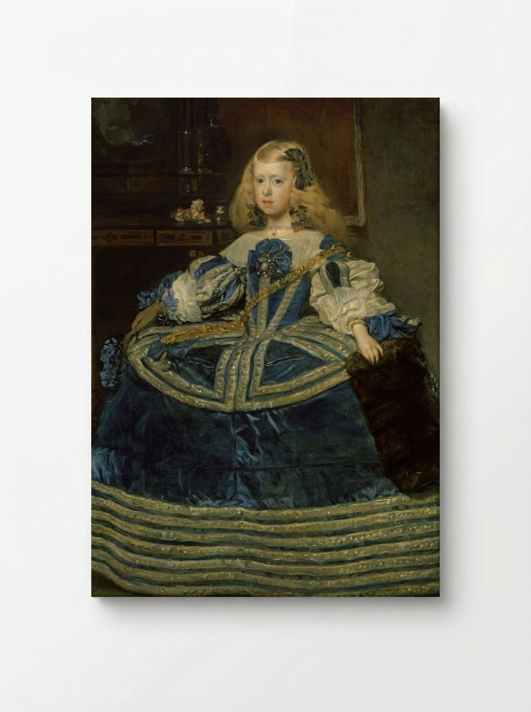 Infanta Margarita Teresa in a Blue Dress - Diego Velázquez - Canvas