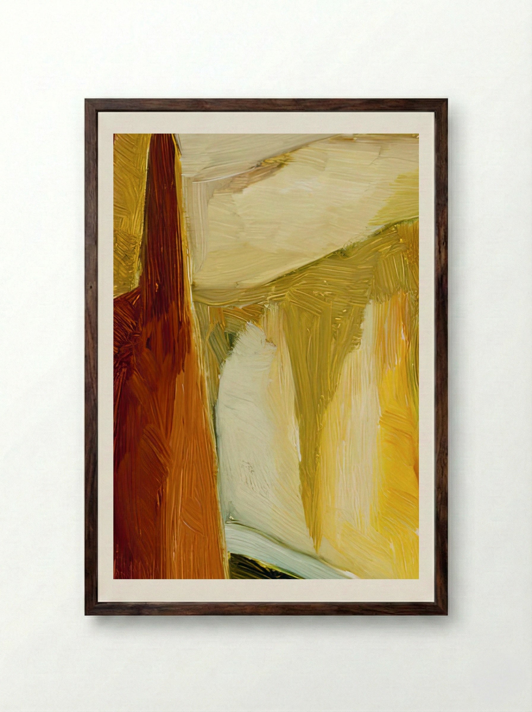 Mary and the Infant Jesus - Ole Kandelin - Framed Print Dark Wood