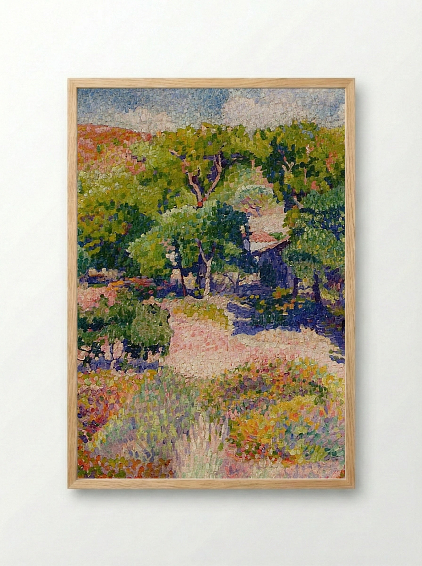 Cypresses - Henri-Edmond Cross - Framed Print Wood