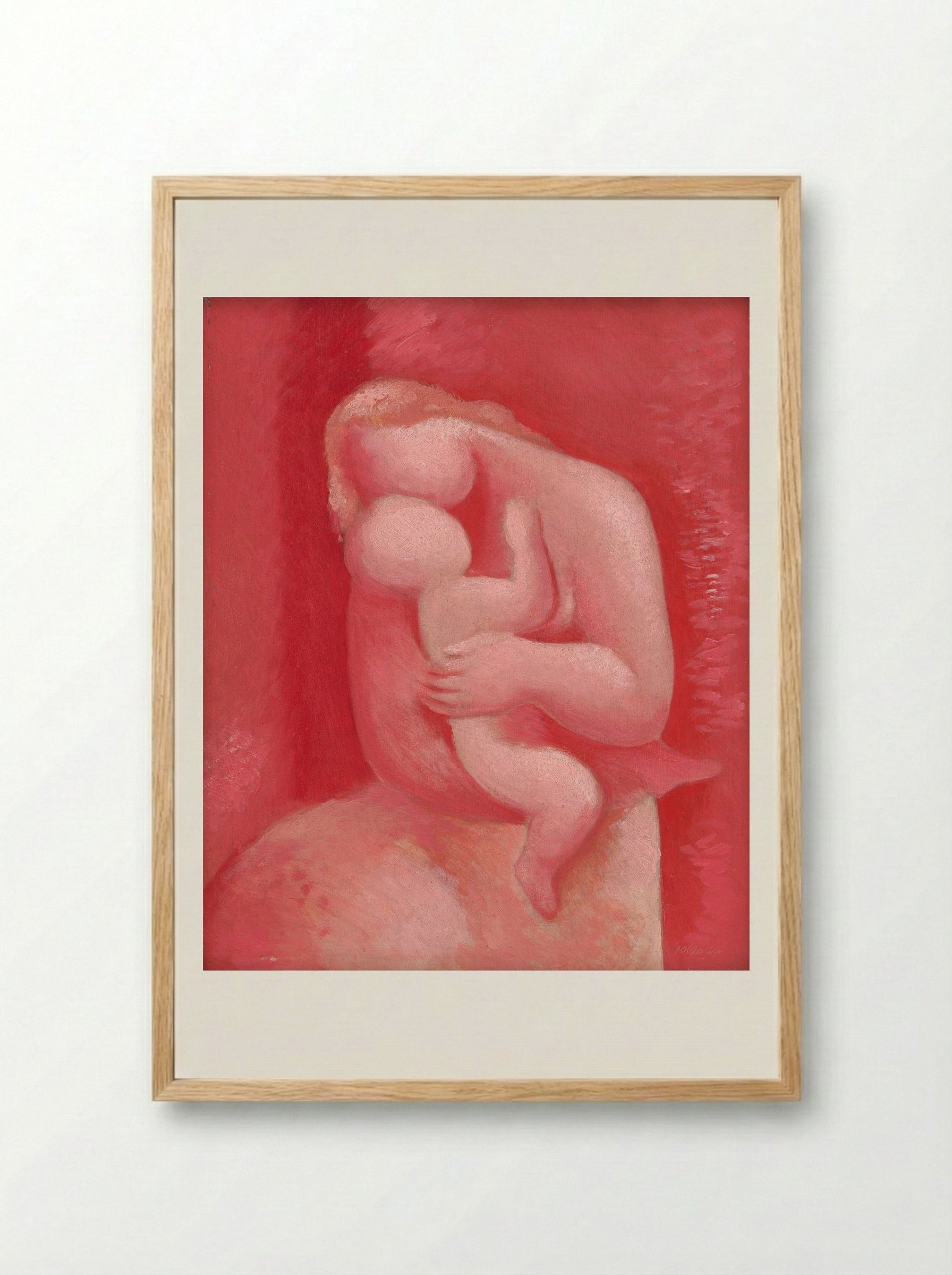Motherhood - Mikuláš Galanda - Framed Print Wood