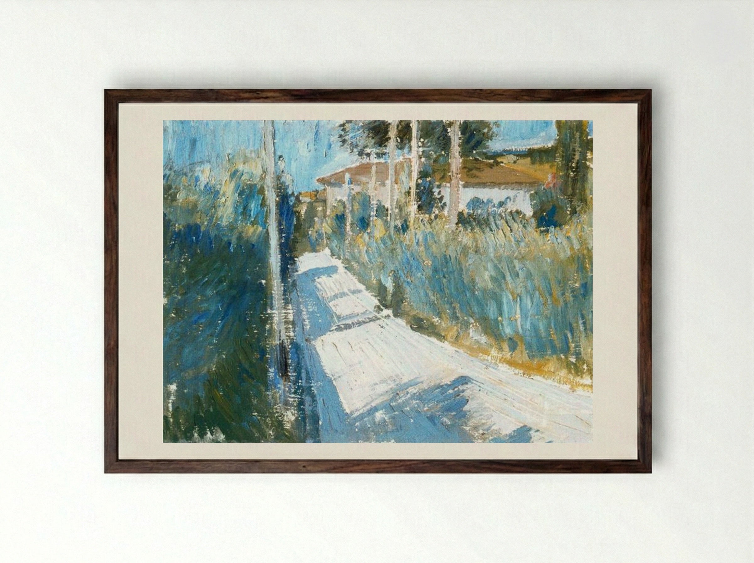 Passage - Giorgio Morandi - Framed Print Dark Wood