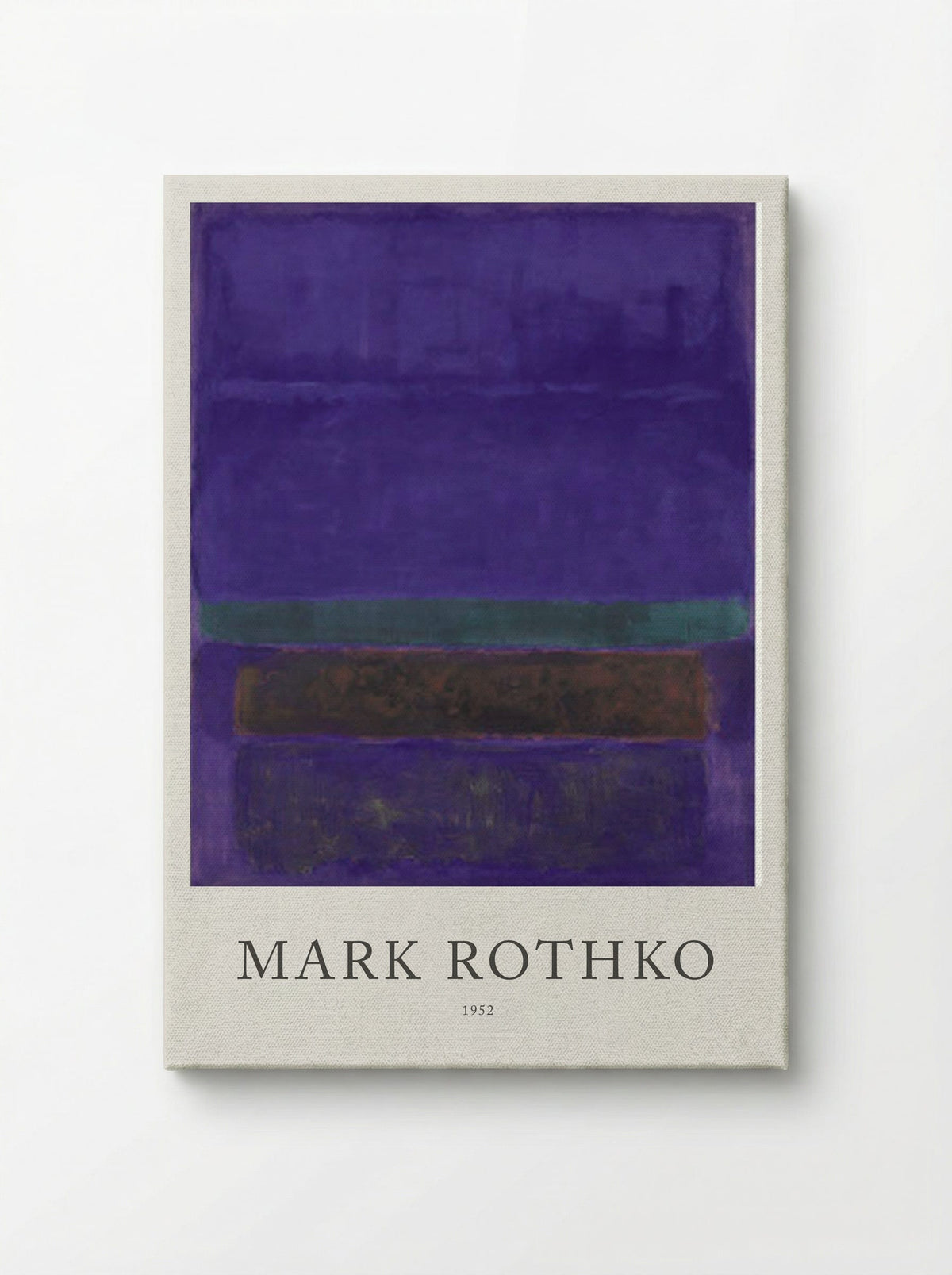 Untitled (Violet, Green and Red on Violet Ground) - Mark Rothko - Canvas