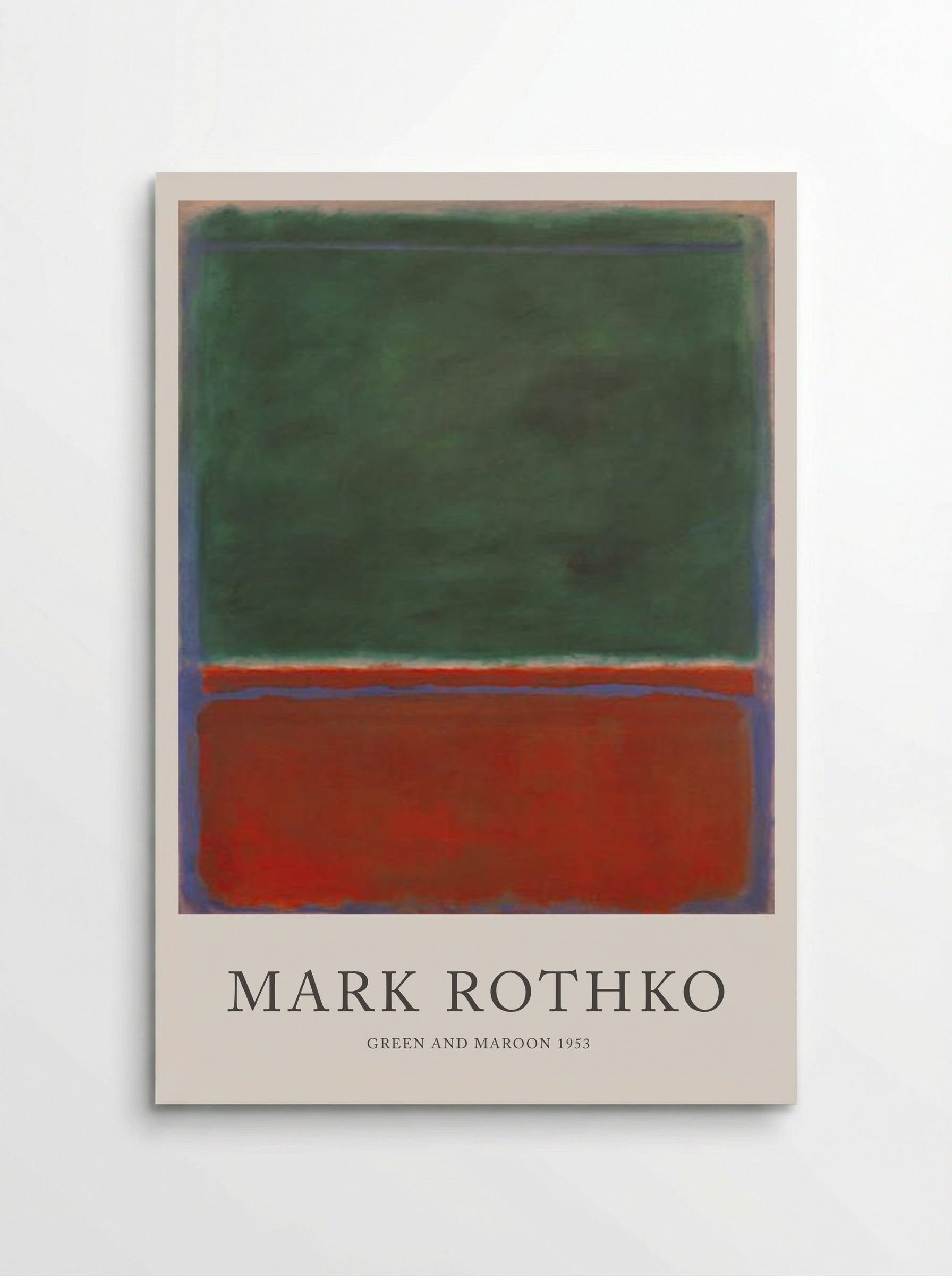 Green and Maroon - Mark Rothko - Poster